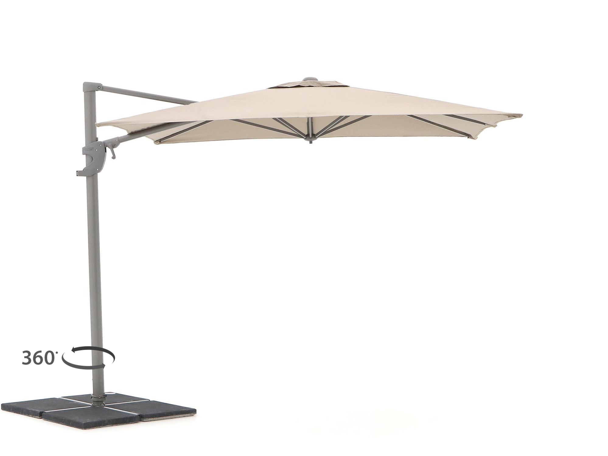 Shadowline Francisco zweefparasol 260x260cm - Laagste prijsgarantie!