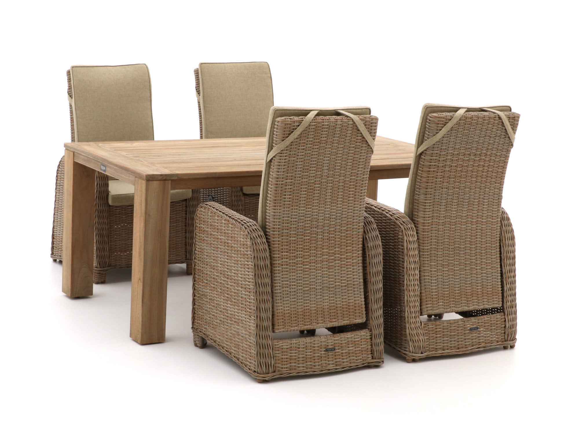 Intenso Umbria/ROUGH-X 200cm dining tuinset 5-delig verstelbaar - Laagste prijsgarantie!