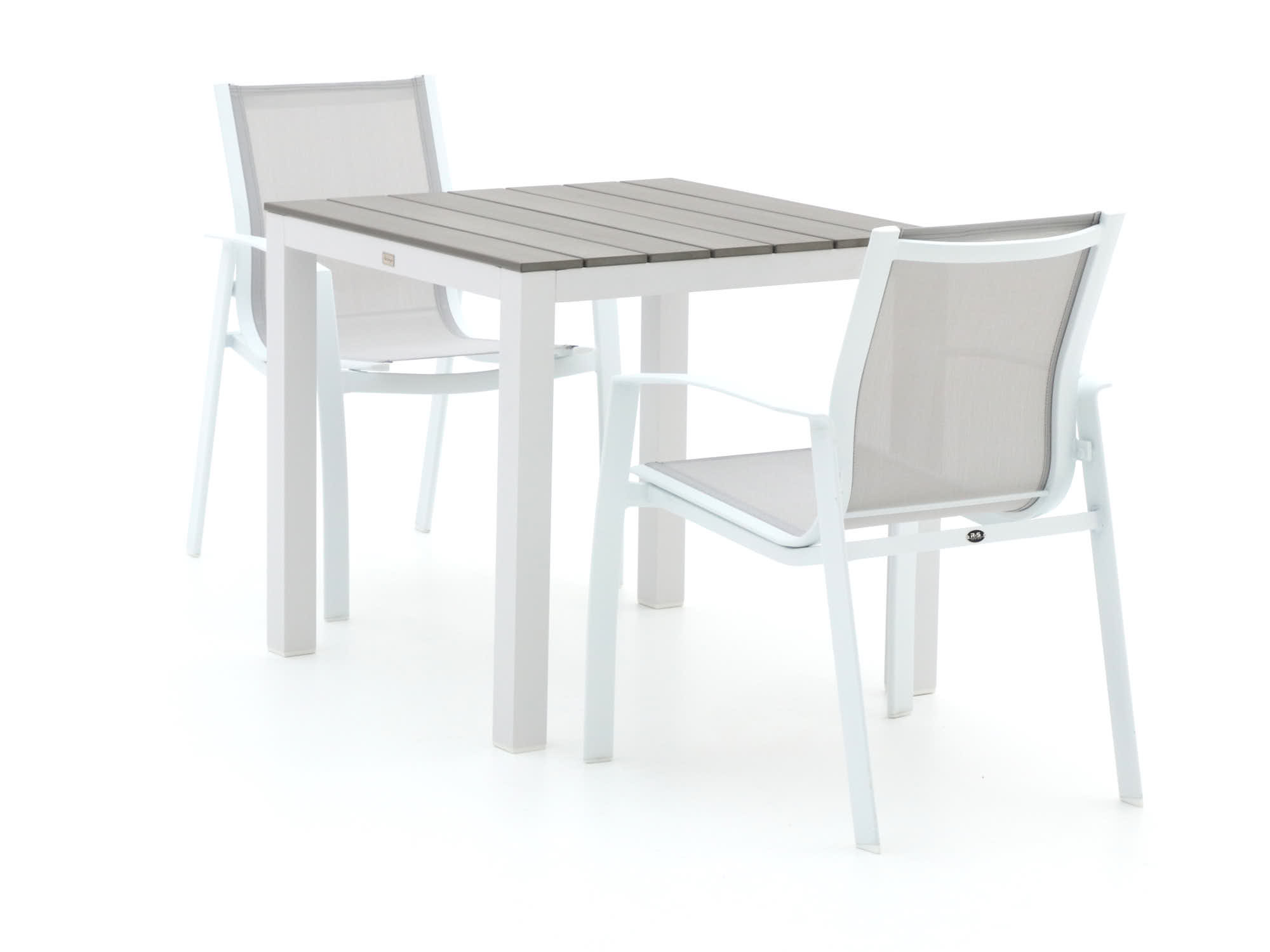 R&S Design Altea/Fidenza 78cm dining tuinset 3-delig stapelbaar - Laagste prijsgarantie!