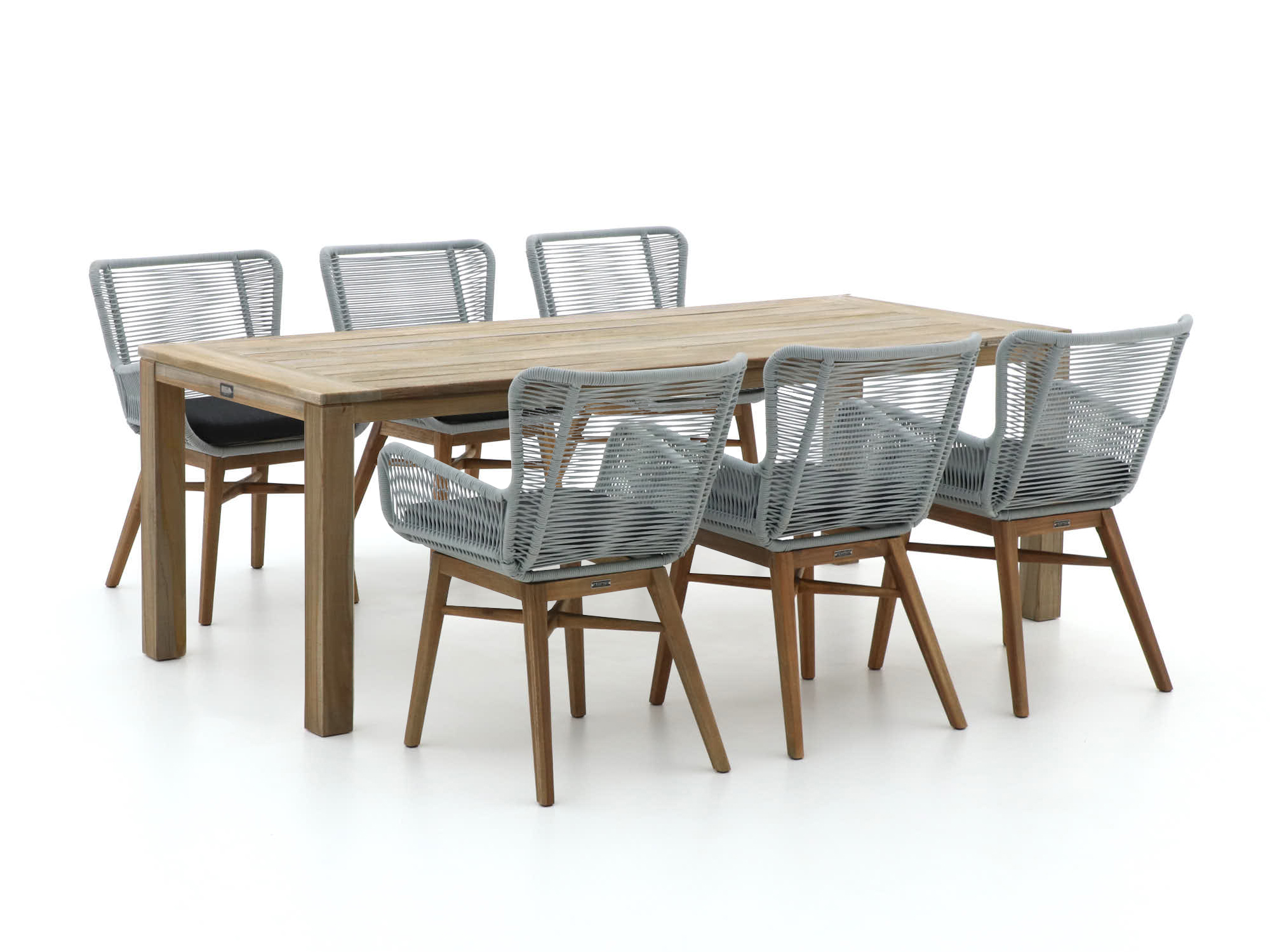 Intenso Variano/ROUGH-S 220cm dining tuinset 7-delig - Laagste prijsgarantie!