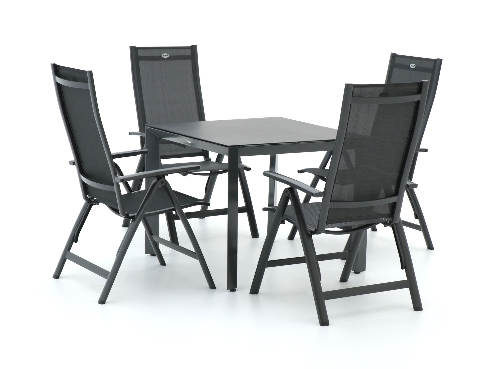 Hartman Troy/Veneto 90cm dining tuinset 5-delig verstelbaar - Laagste prijsgarantie!