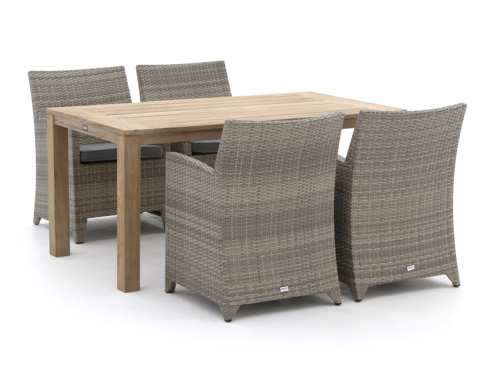 Forza Barolo/ROUGH-S 160cm dining tuinset 5-delig - Laagste prijsgarantie!