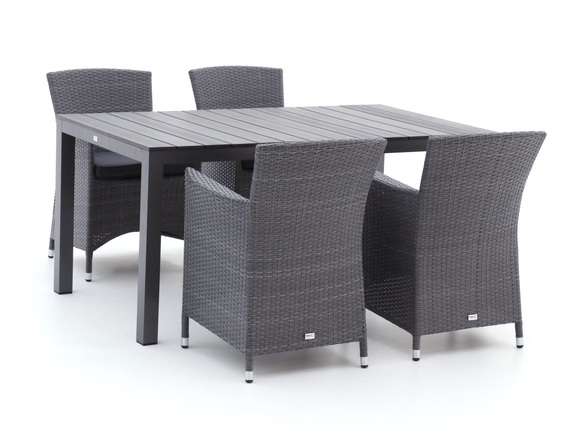 Forza Barga/Fidenza 160cm dining tuinset 5-delig - Laagste prijsgarantie!