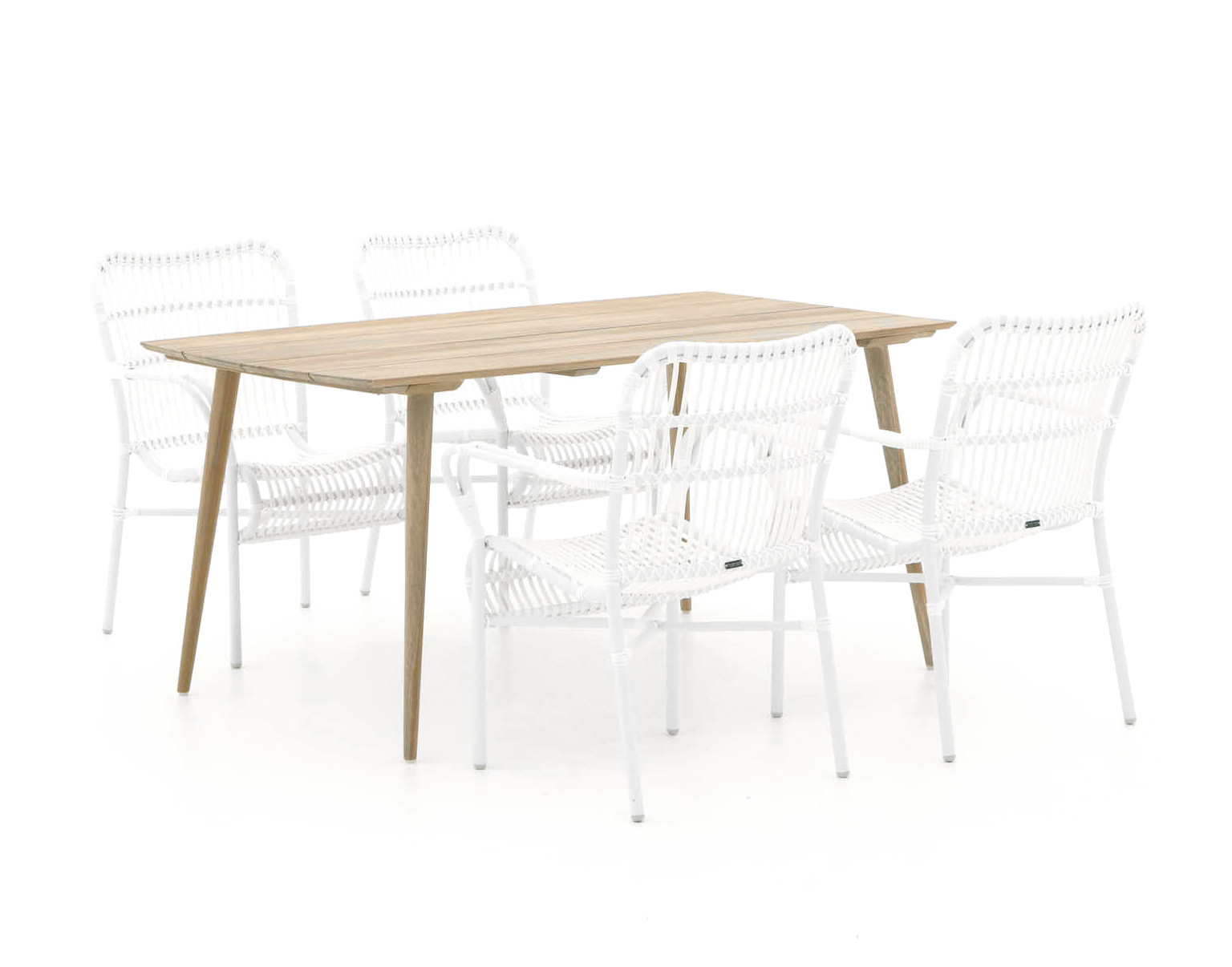 Intenso Parma/ROUGH-K 160cm dining tuinset 5-delig - Laagste prijsgarantie!