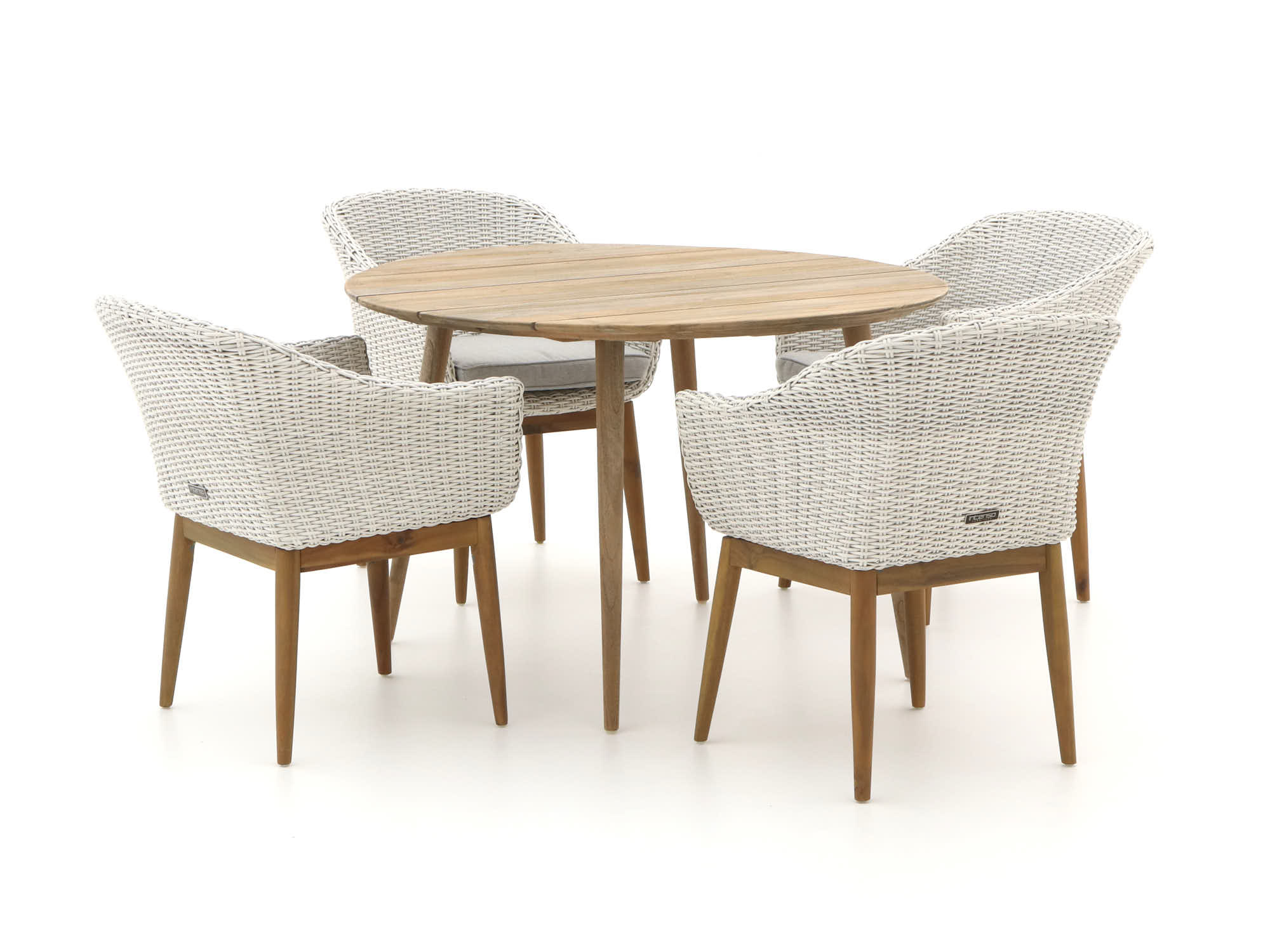 Intenso Bordano/ROUGH-K Ø115cm dining tuinset 5-delig - Laagste prijsgarantie!