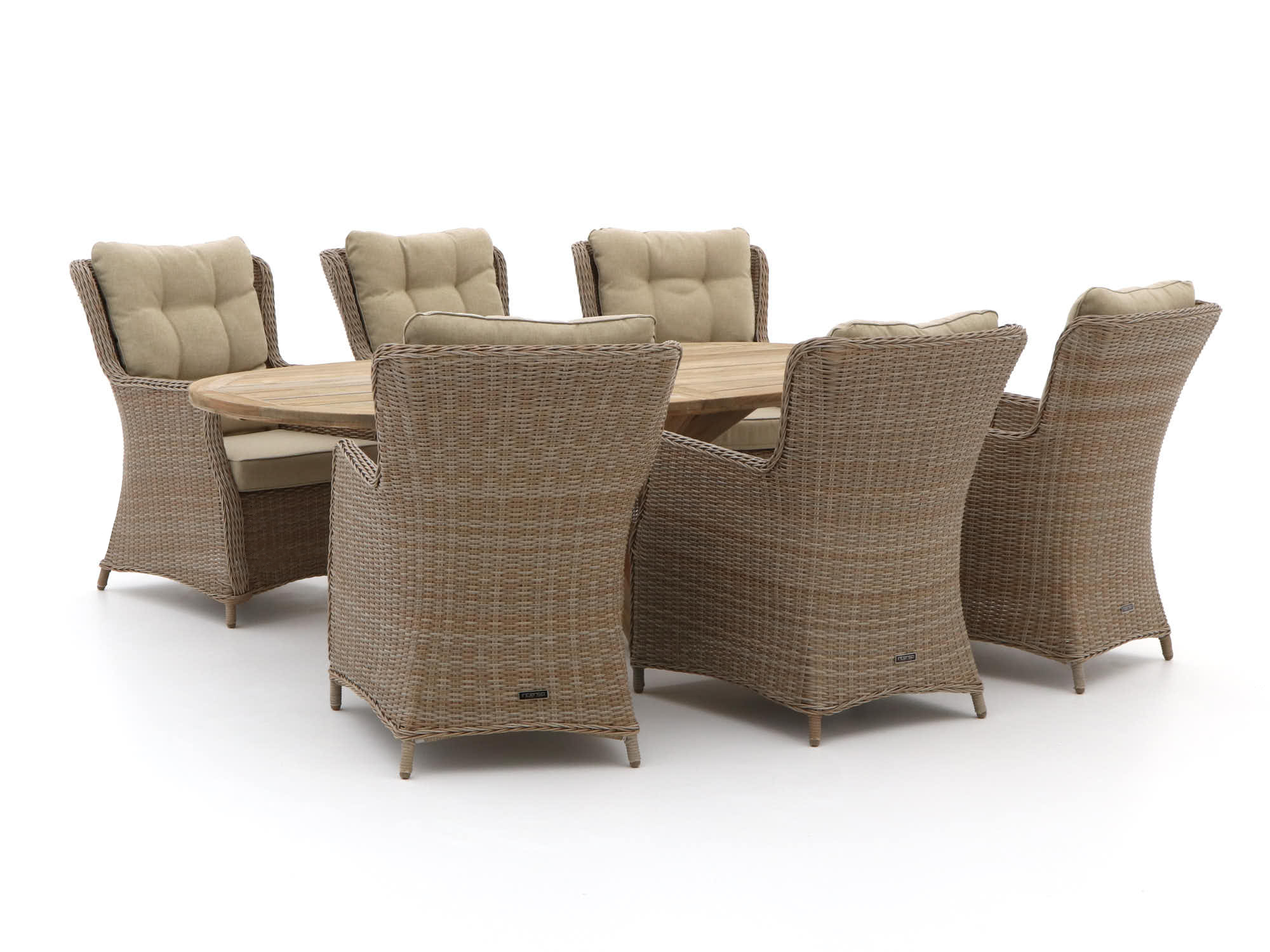 Intenso Milano/ROUGH-Y Ellips 240cm lounge-dining tuinset 7-delig - Laagste prijsgarantie!