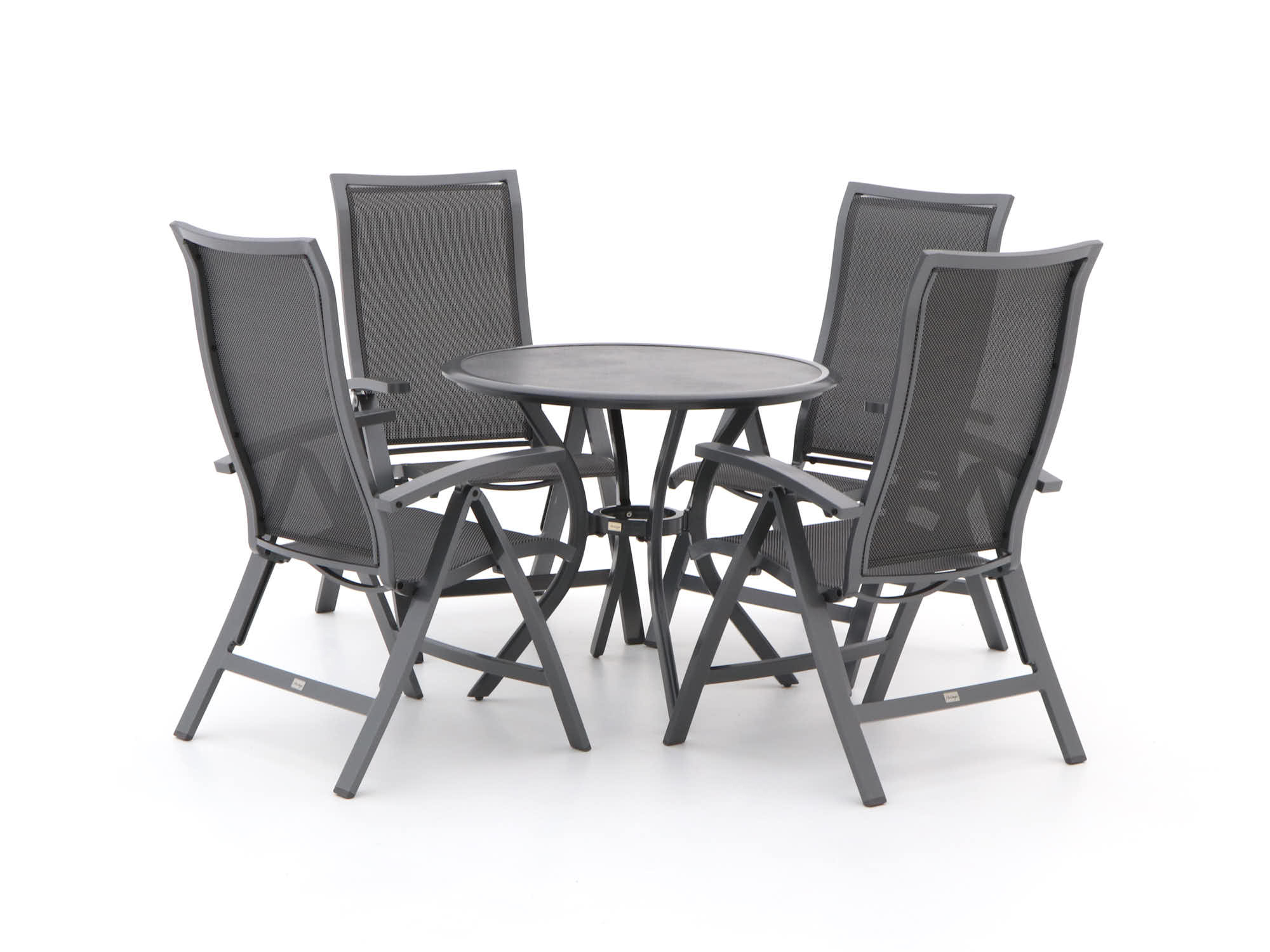 Bellagio Lugo/Follo ø 90cm dining tuinset 5-delig verstelbaar - Laagste prijsgarantie!