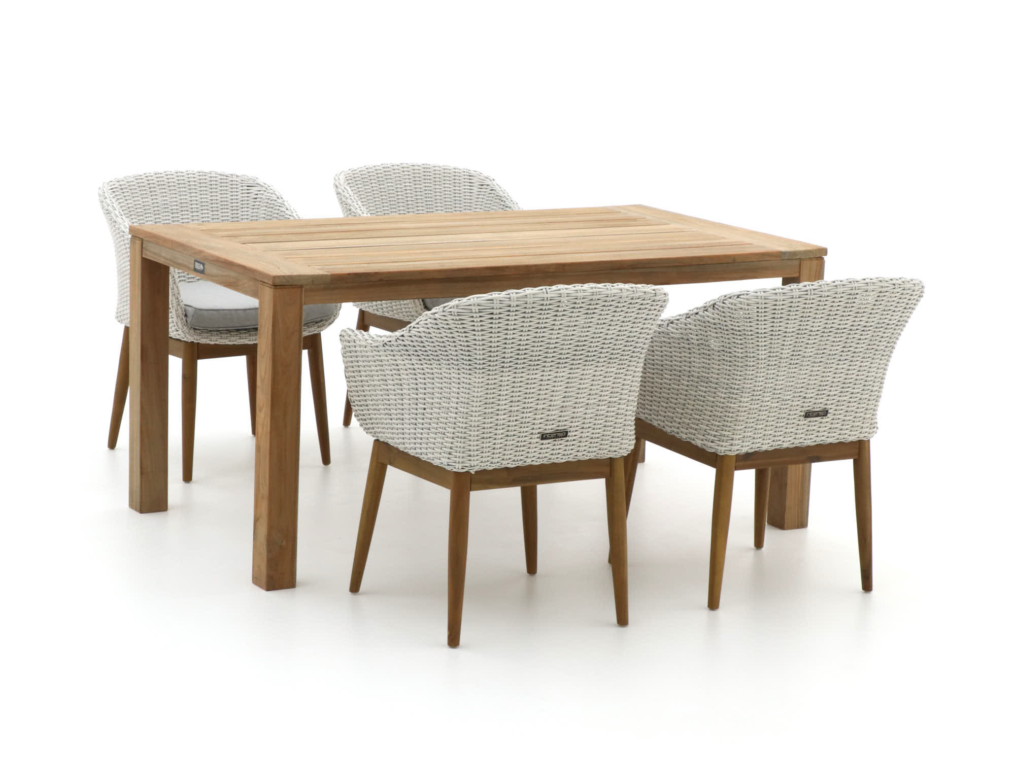 Intenso Bordano/ROUGH-S 160cm dining tuinset 5-delig - Laagste prijsgarantie!