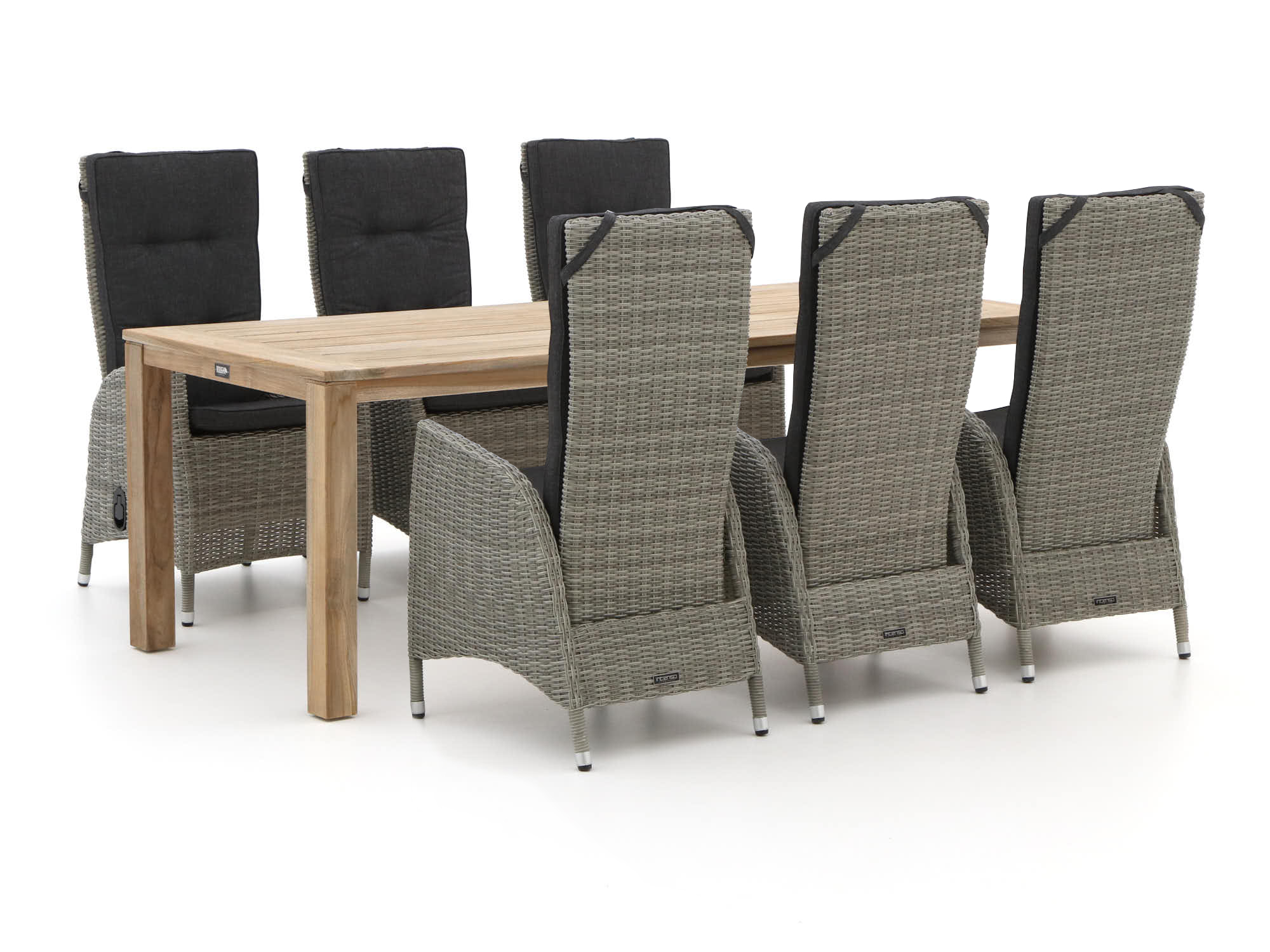 Intenso Fabrizi/ROUGH-S 220cm dining tuinset 7-delig verstelbaar - Laagste prijsgarantie!