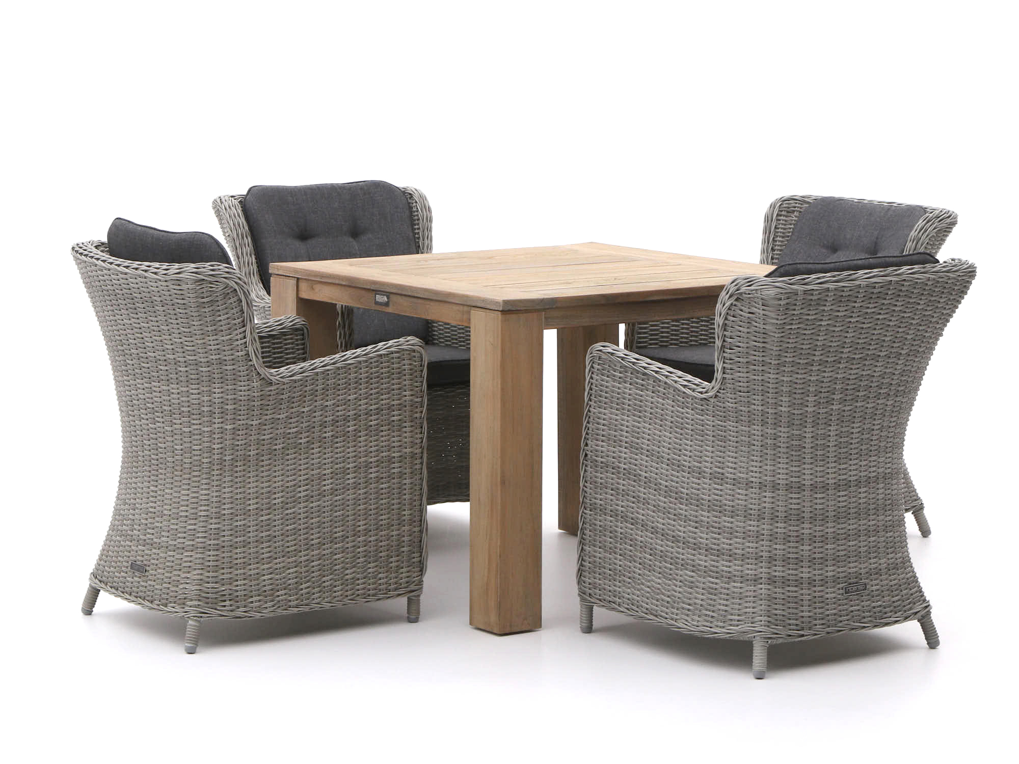 Intenso Milano/ROUGH-X 100cm dining tuinset 5-delig - Laagste prijsgarantie!