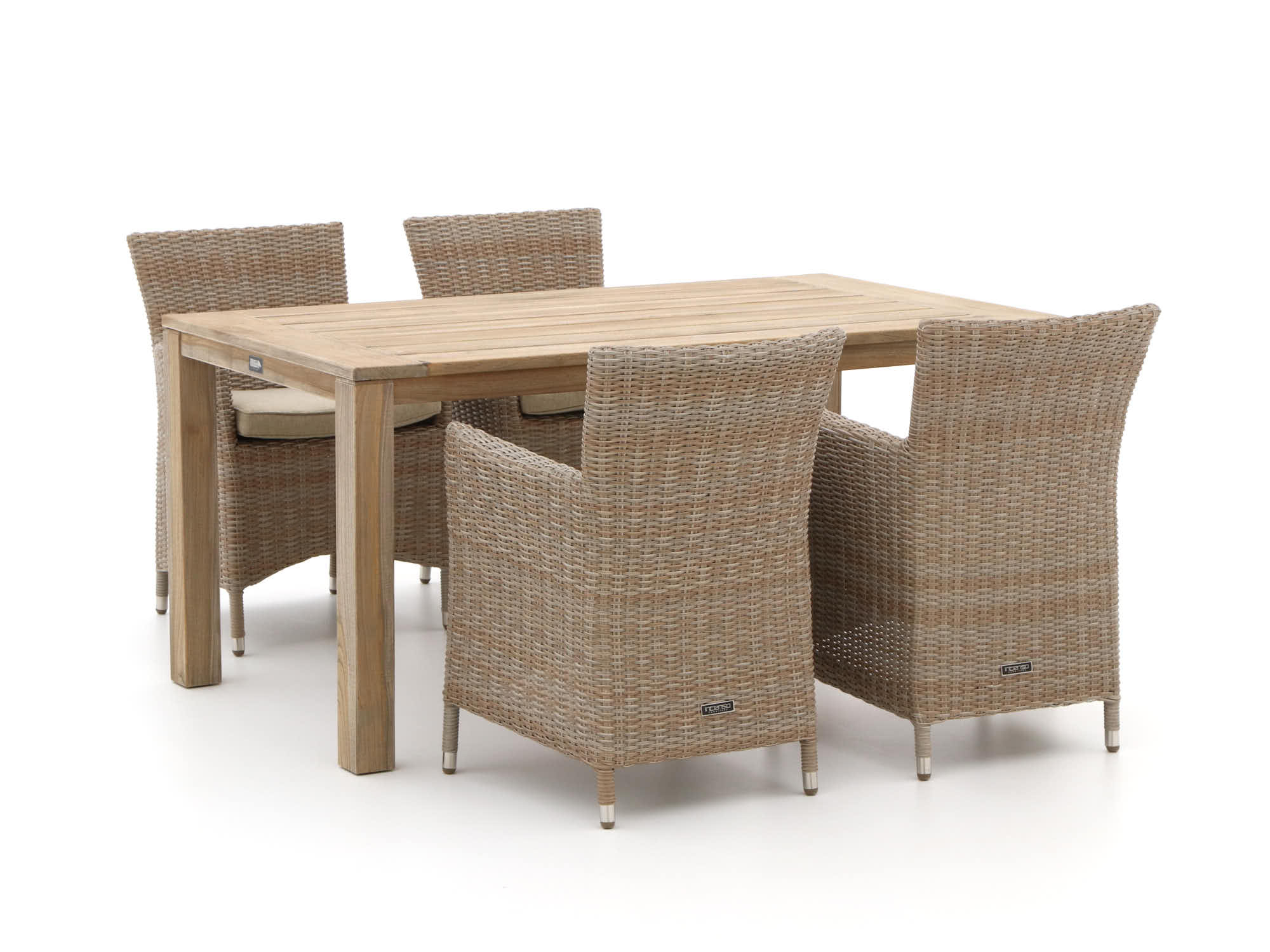 Intenso Borno/ROUGH-S 160cm dining tuinset 5-delig - Laagste prijsgarantie!