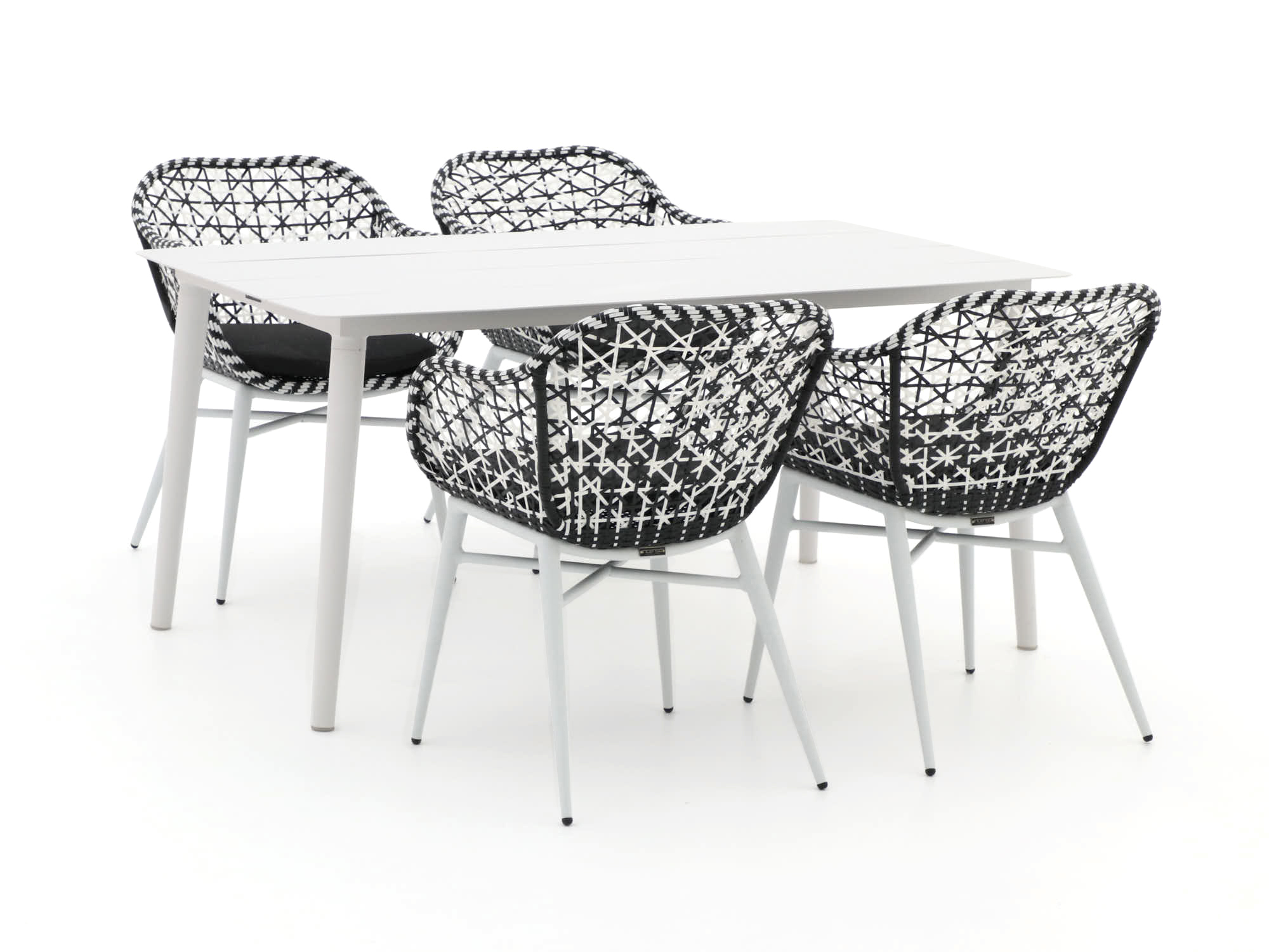 Intenso Villagio/Sora 160cm dining tuinset 5-delig - Laagste prijsgarantie!