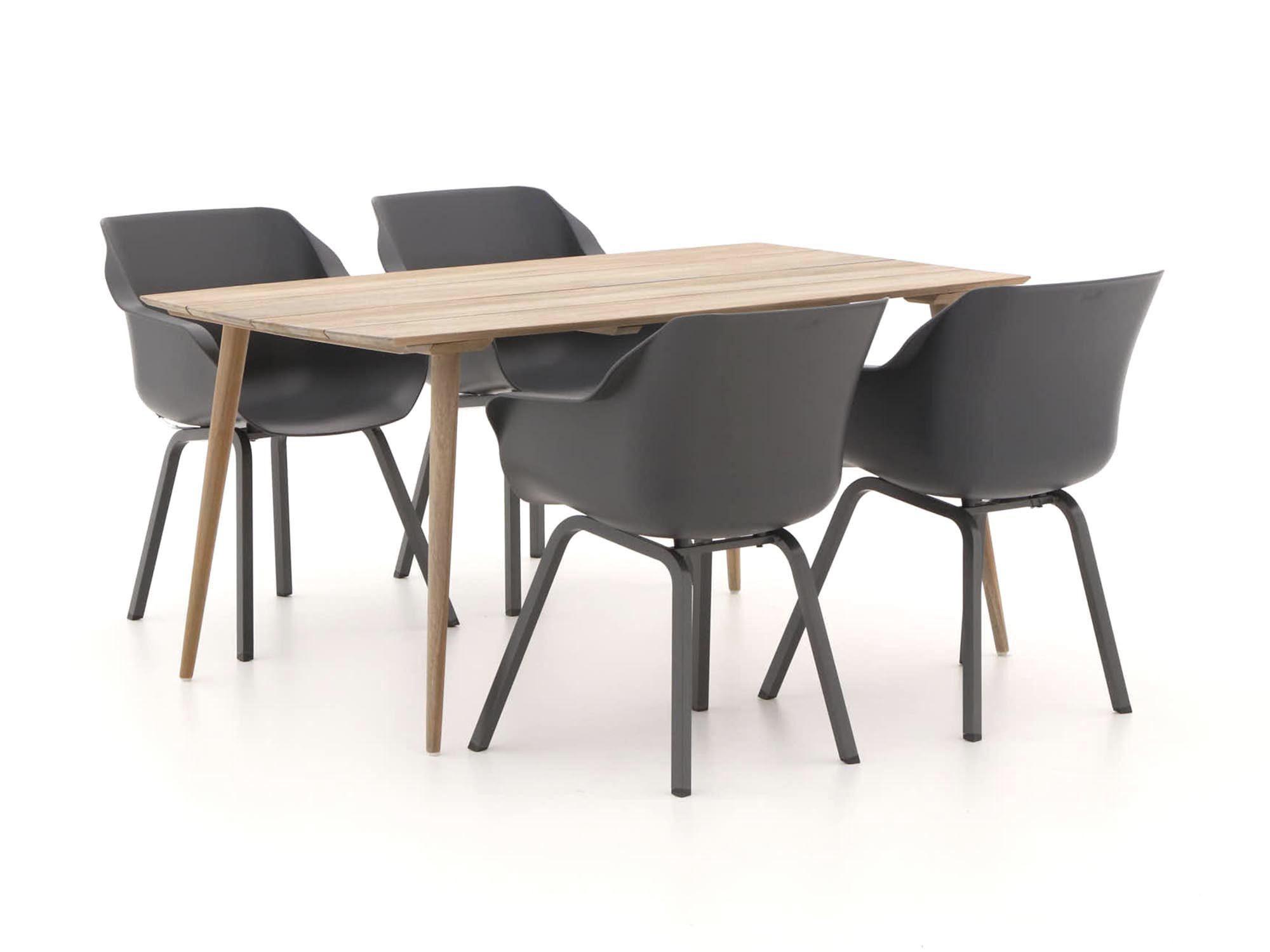 Hartman Sophie Element/ROUGH-K 160cm dining tuinset 5-delig - Laagste prijsgarantie!