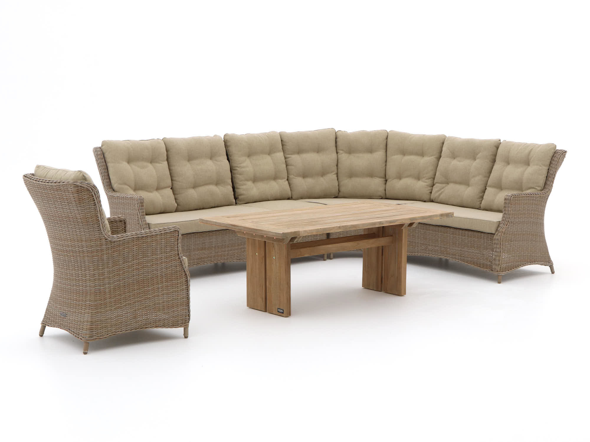 Intenso Milano/ROUGH-L dining loungeset 6-delig - Laagste prijsgarantie!