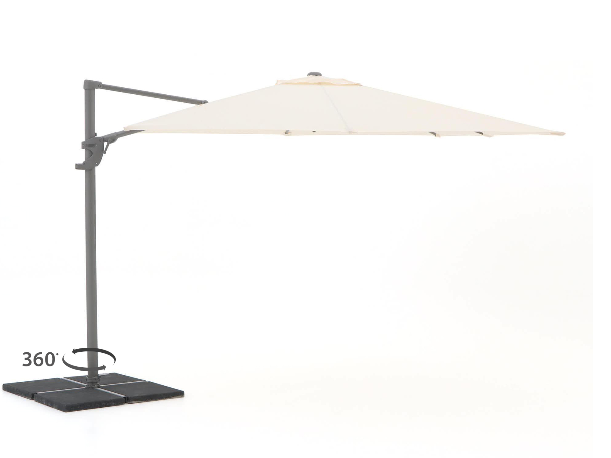 Shadowline Francisco zweefparasol 300x300cm - Laagste prijsgarantie!