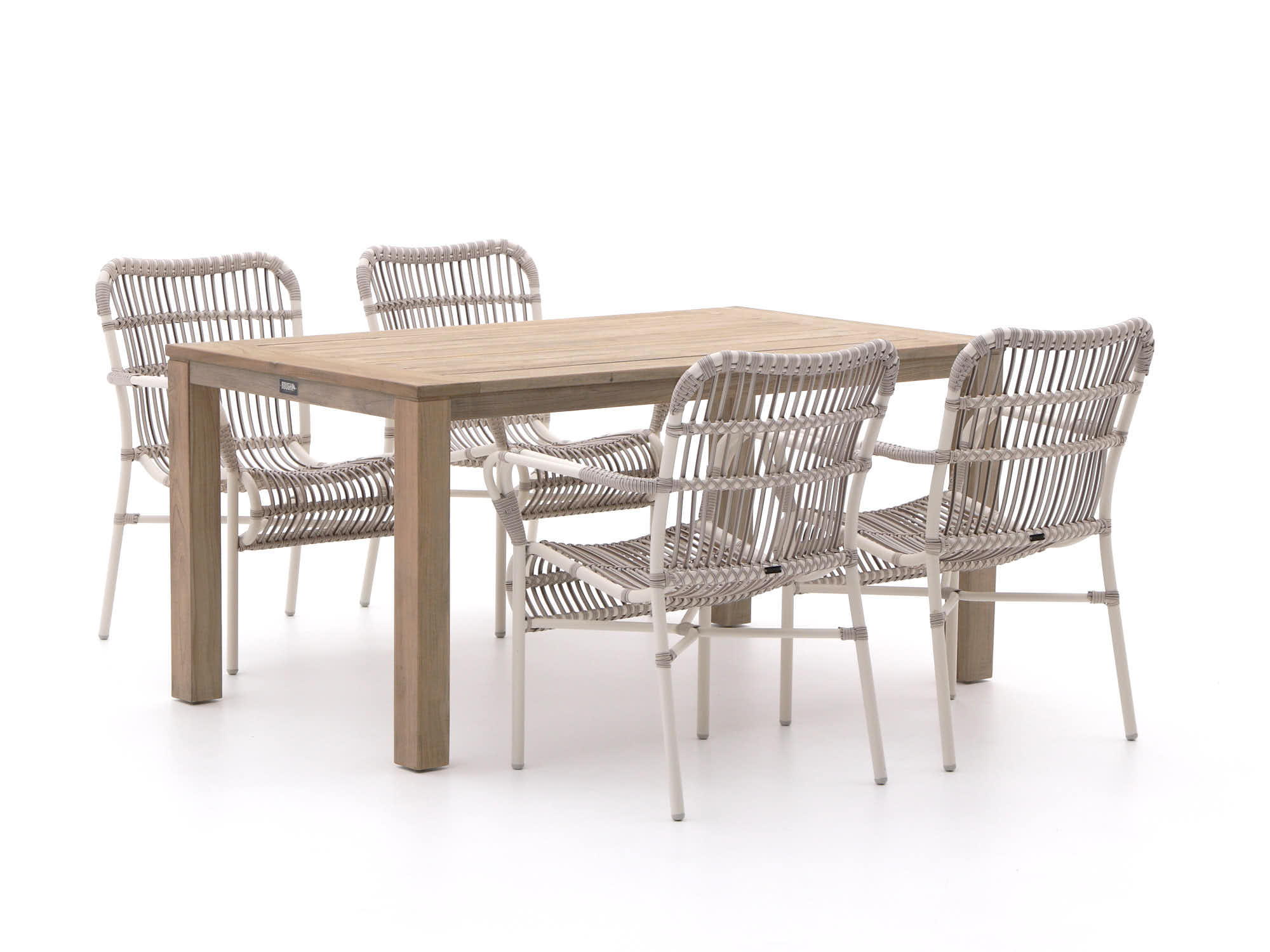 Intenso Parma/ROUGH-S 160cm dining tuinset 5-delig - Laagste prijsgarantie!