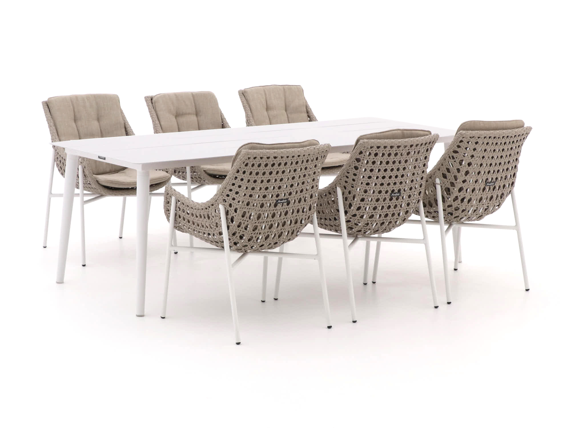 Manifesto Novara/Sora 220cm dining tuinset 7-delig - Laagste prijsgarantie!