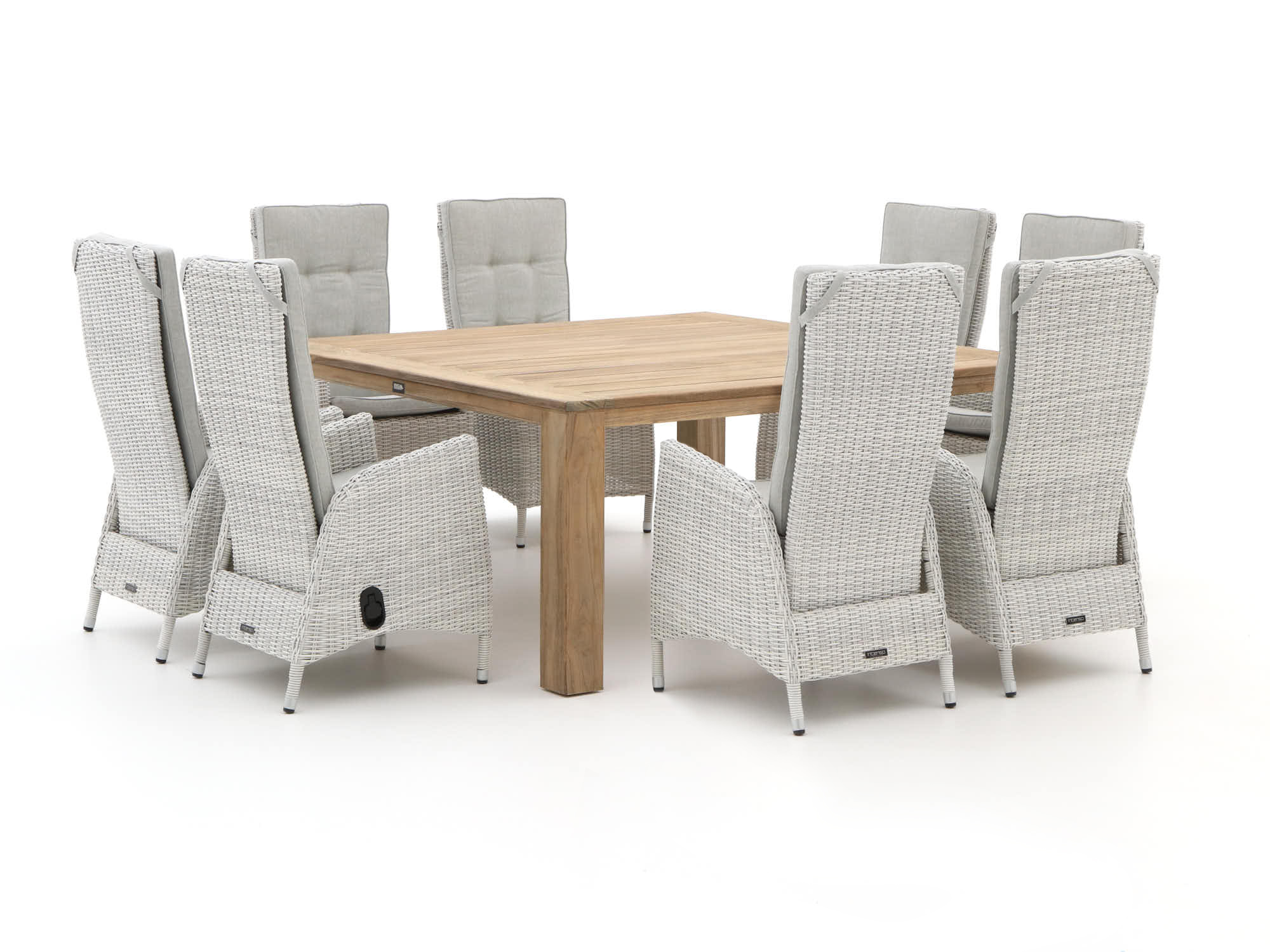 Intenso Fabrizi/ROUGH-X 170cm dining tuinset 9-delig verstelbaar - Laagste prijsgarantie!