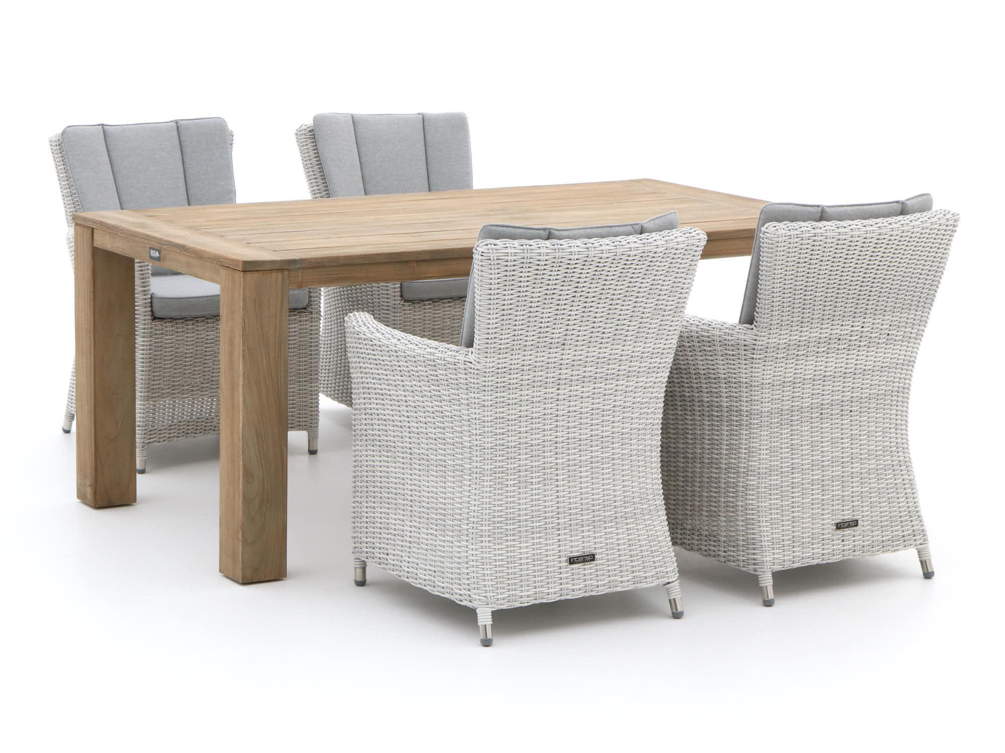 Intenso Adriano/ROUGH-X 180cm dining tuinset 5-delig - Laagste prijsgarantie!