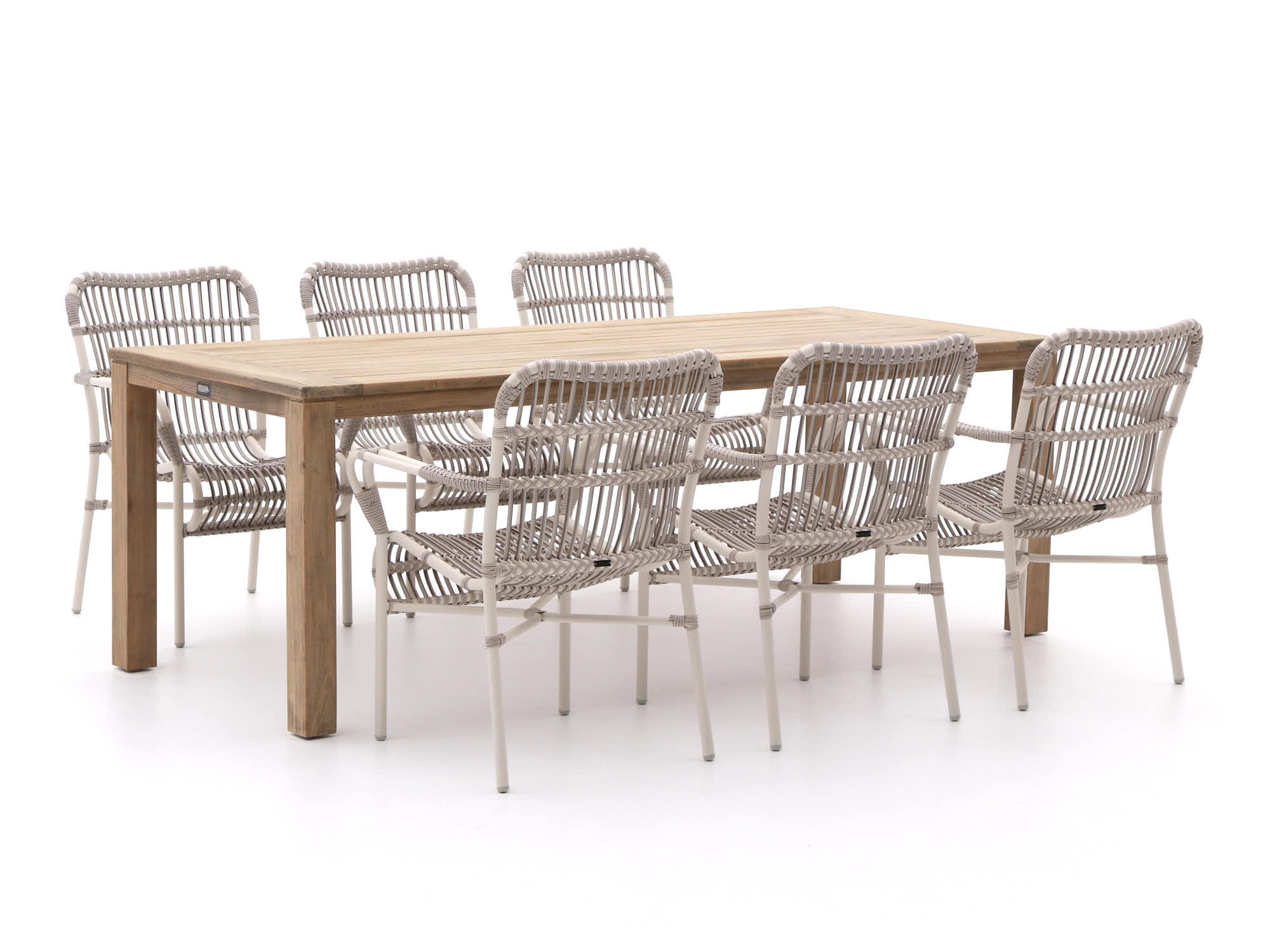 Intenso Parma/ROUGH-S 220cm dining tuinset 7-delig - Laagste prijsgarantie!