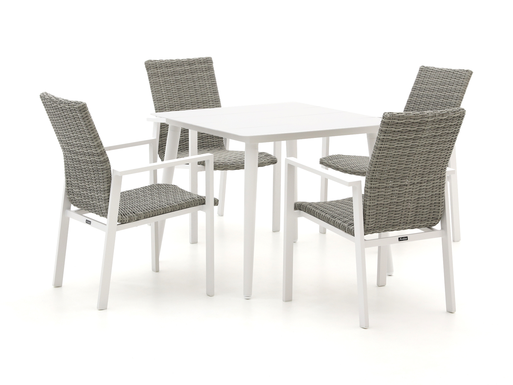 Manifesto Villongo/Sora 90cm dining tuinset 5-delig stapelbaar - Laagste prijsgarantie!