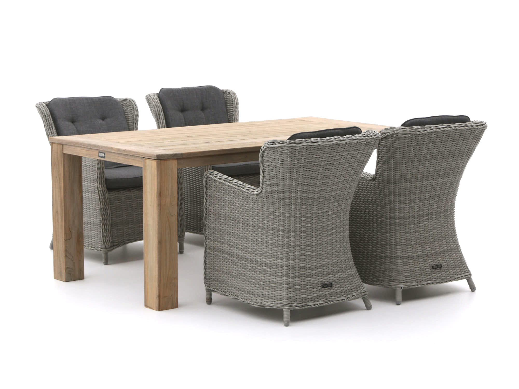 Intenso Milano/ROUGH-X 180cm dining tuinset 5-delig - Laagste prijsgarantie!