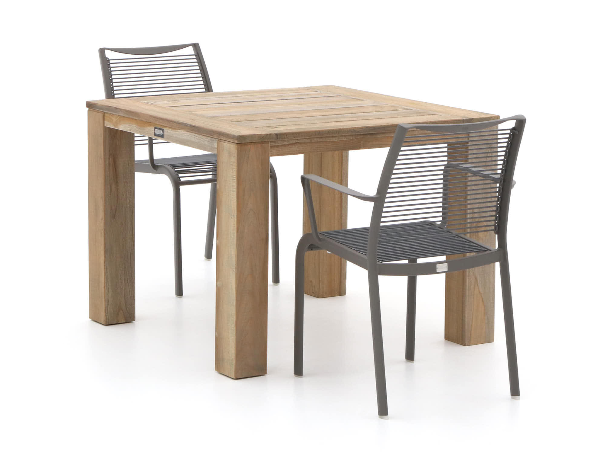 Apple Bee Hawaii/ROUGH-X 100cm dining tuinset 3-delig stapelbaar - Laagste prijsgarantie!