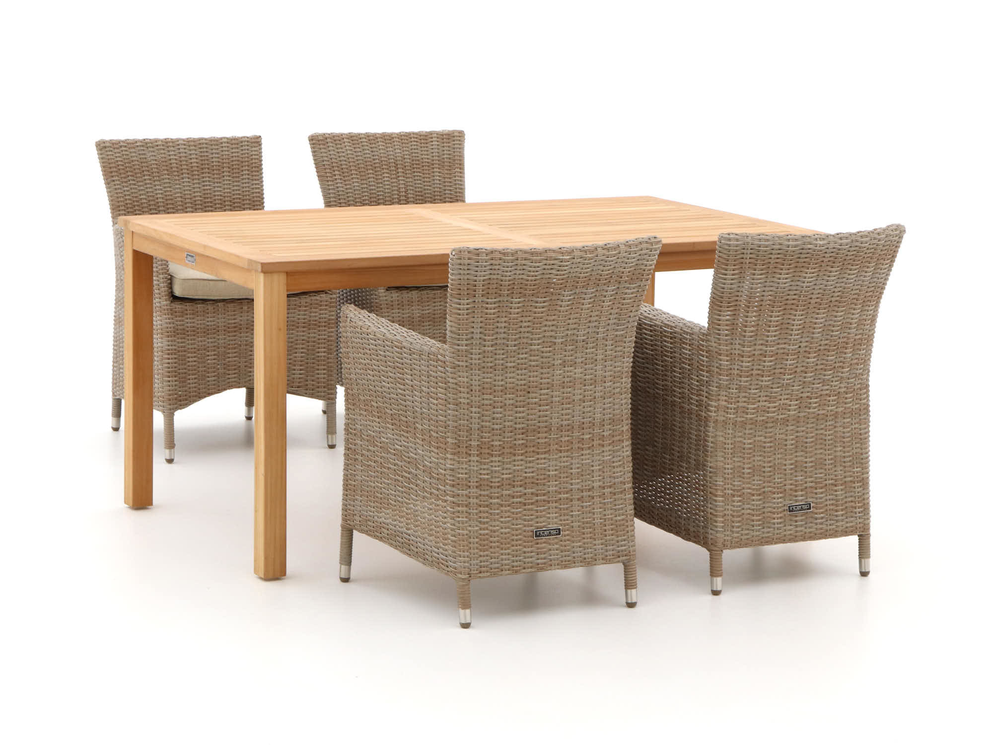 Intenso Borno/Liverpool 160cm dining tuinset 5-delig - Laagste prijsgarantie!