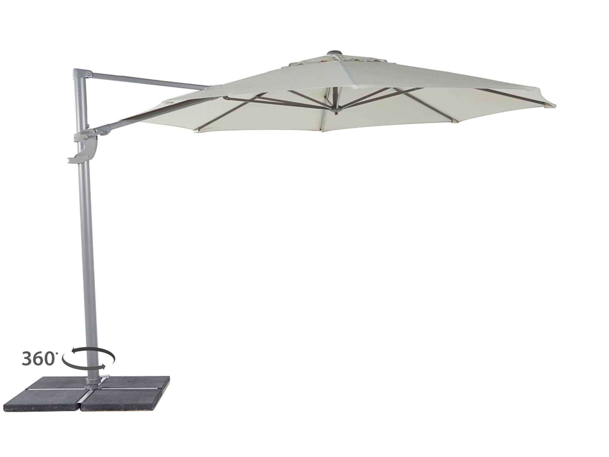 Shadowline Francisco zweefparasol ø 330cm - Laagste prijsgarantie!