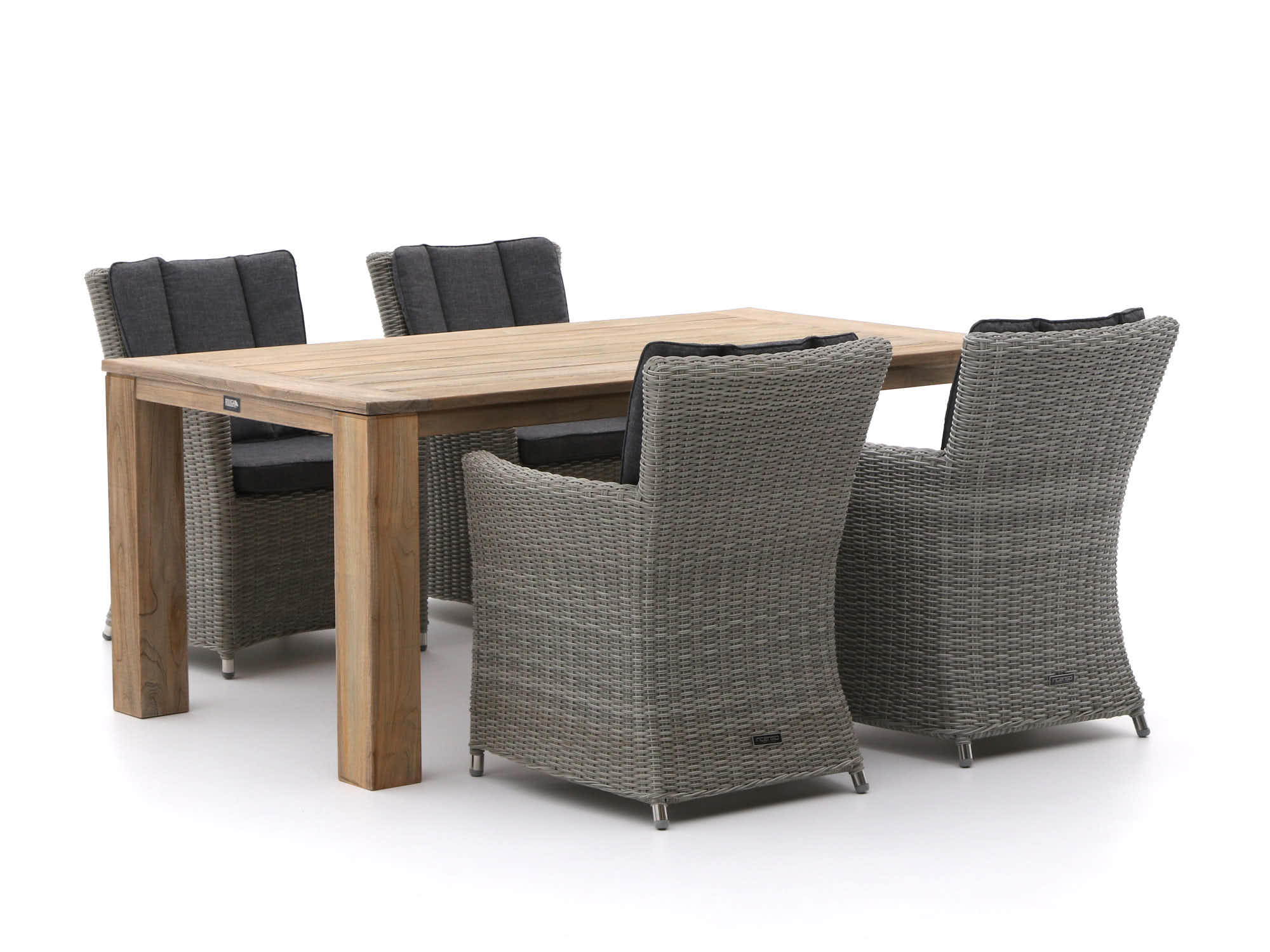 Intenso Adriano/ROUGH-X 180cm dining tuinset 5-delig - Laagste prijsgarantie!