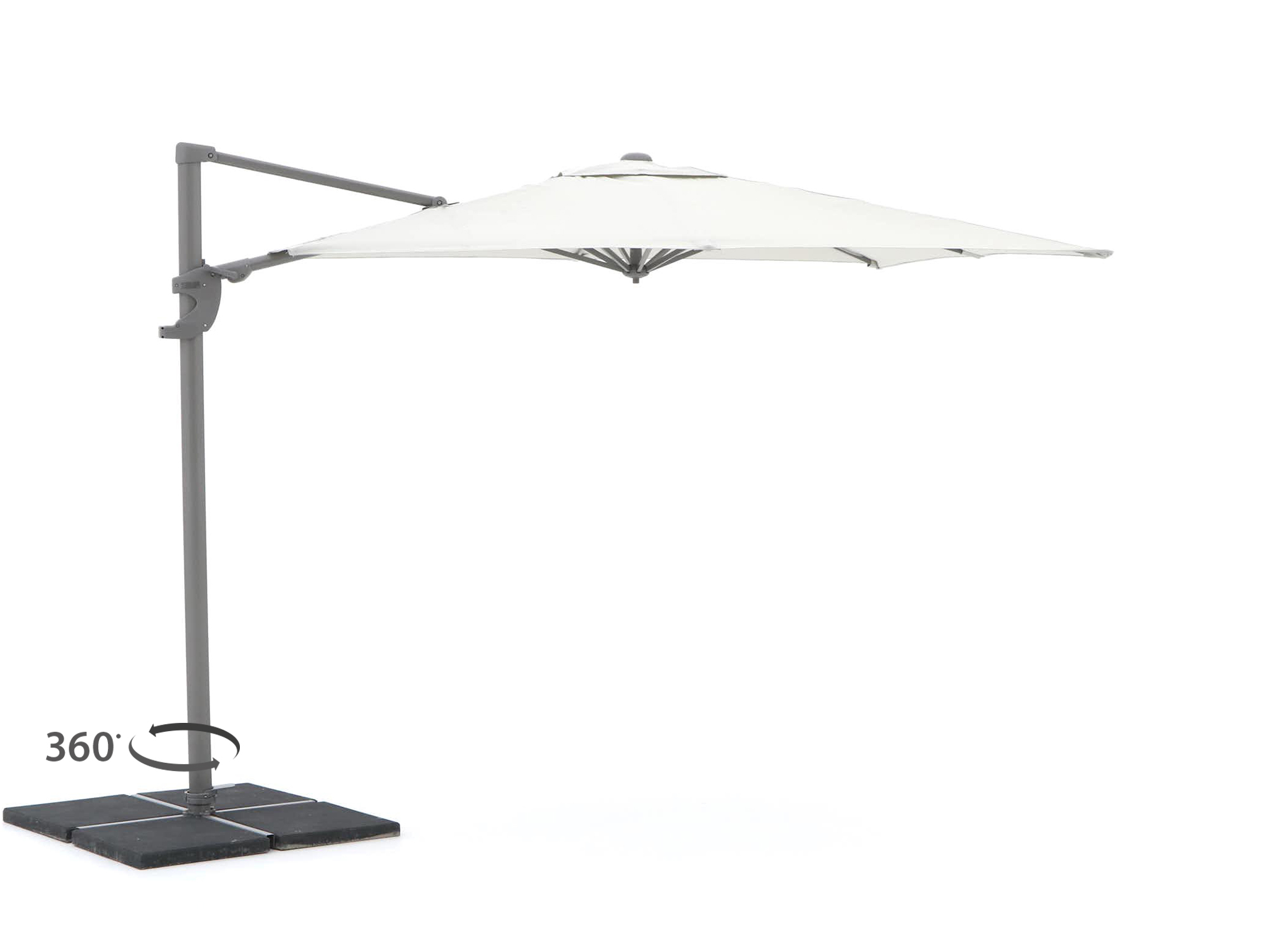 Shadowline Francisco zweefparasol 260x260cm - Laagste prijsgarantie!