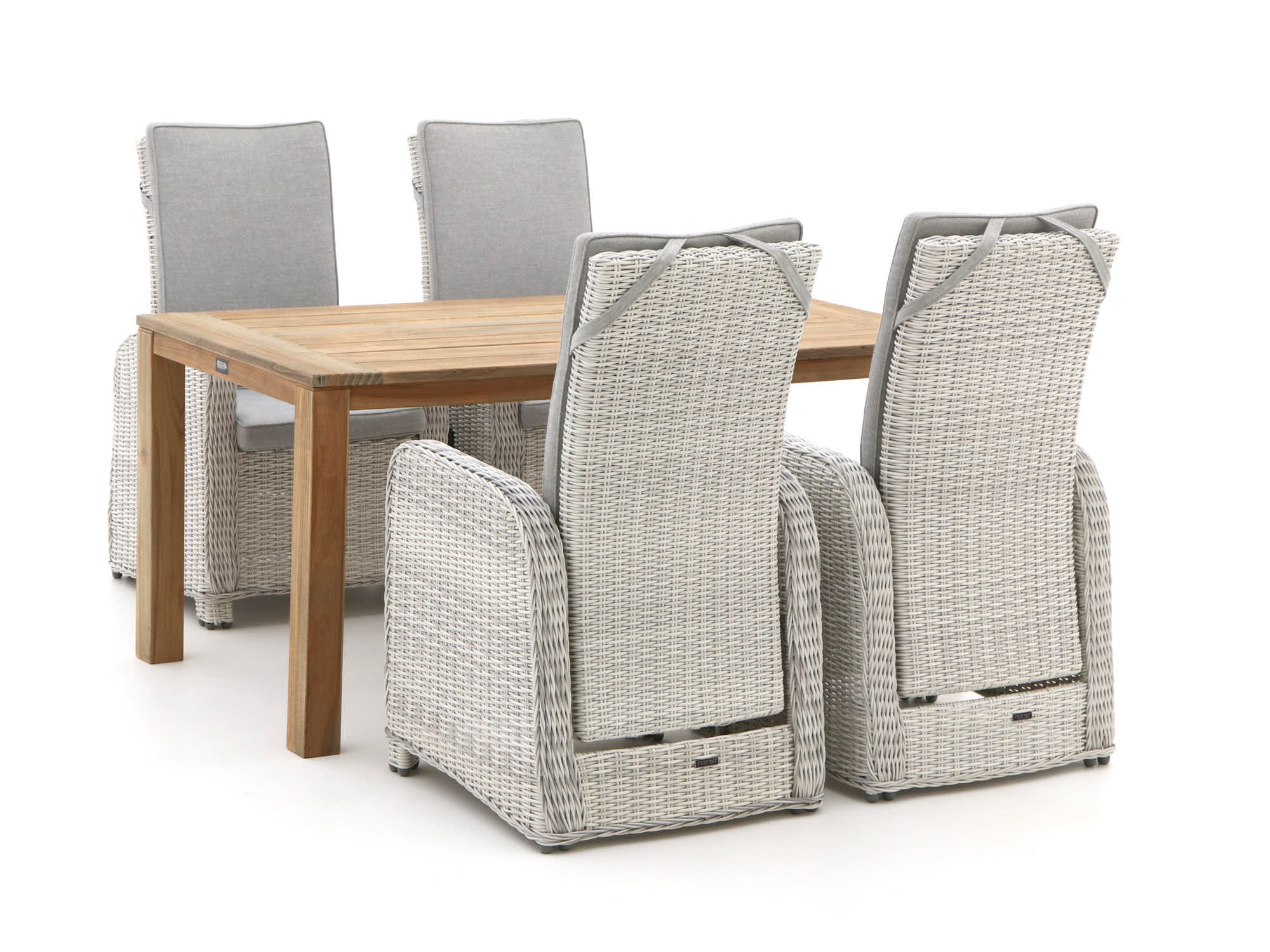 Intenso Umbria/ROUGH-S 160cm dining tuinset 5-delig verstelbaar - Laagste prijsgarantie!