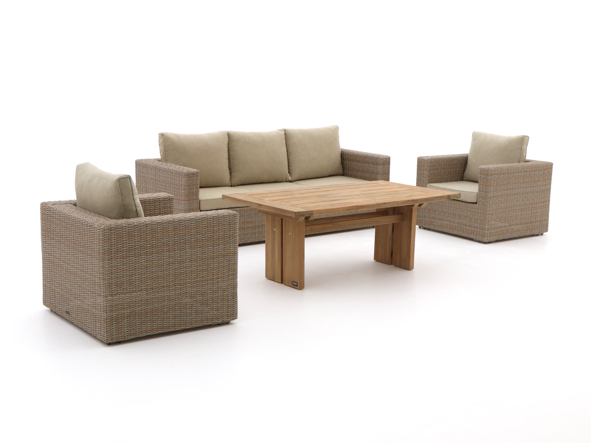 Intenso Carpino/ROUGH-L dining loungeset 4-delig - Laagste prijsgarantie!