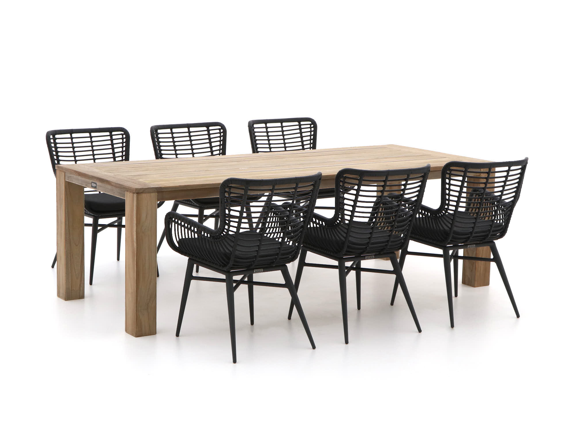 Intenso Asti/ROUGH-X 240cm dining tuinset 7-delig - Laagste prijsgarantie!