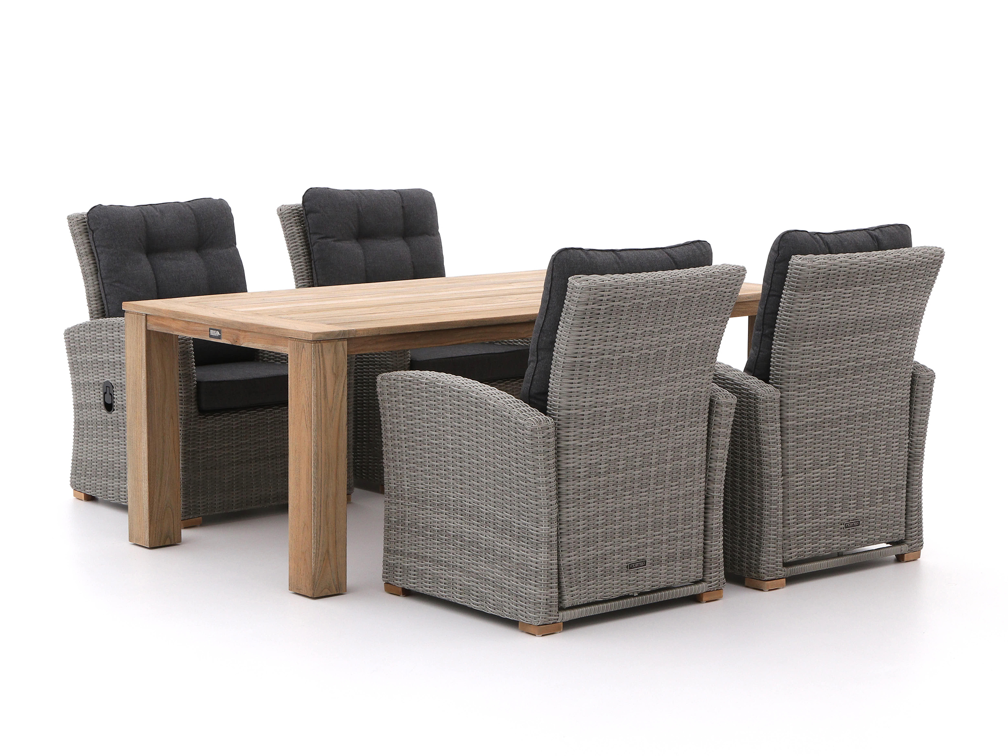 Intenso Mazzano/ROUGH-X 200cm lounge-dining tuinset 5-delig verstelbaar - Laagste prijsgarantie!