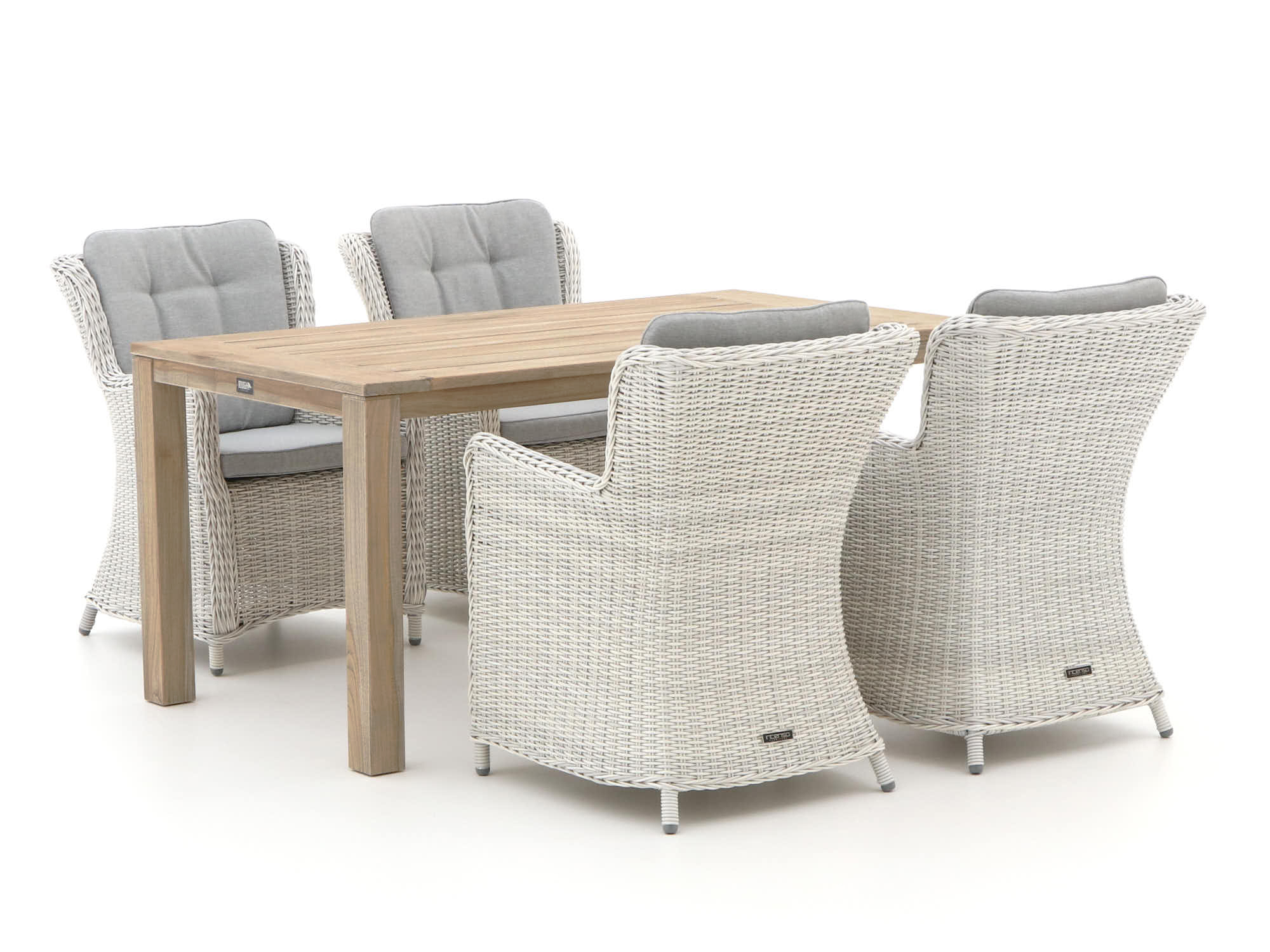 Intenso Milano/ROUGH-S 160cm dining tuinset 5-delig - Laagste prijsgarantie!