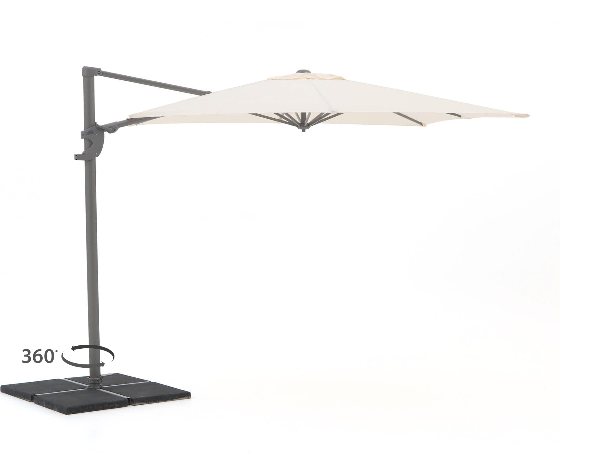 Shadowline Francisco zweefparasol 260x260cm - Laagste prijsgarantie!