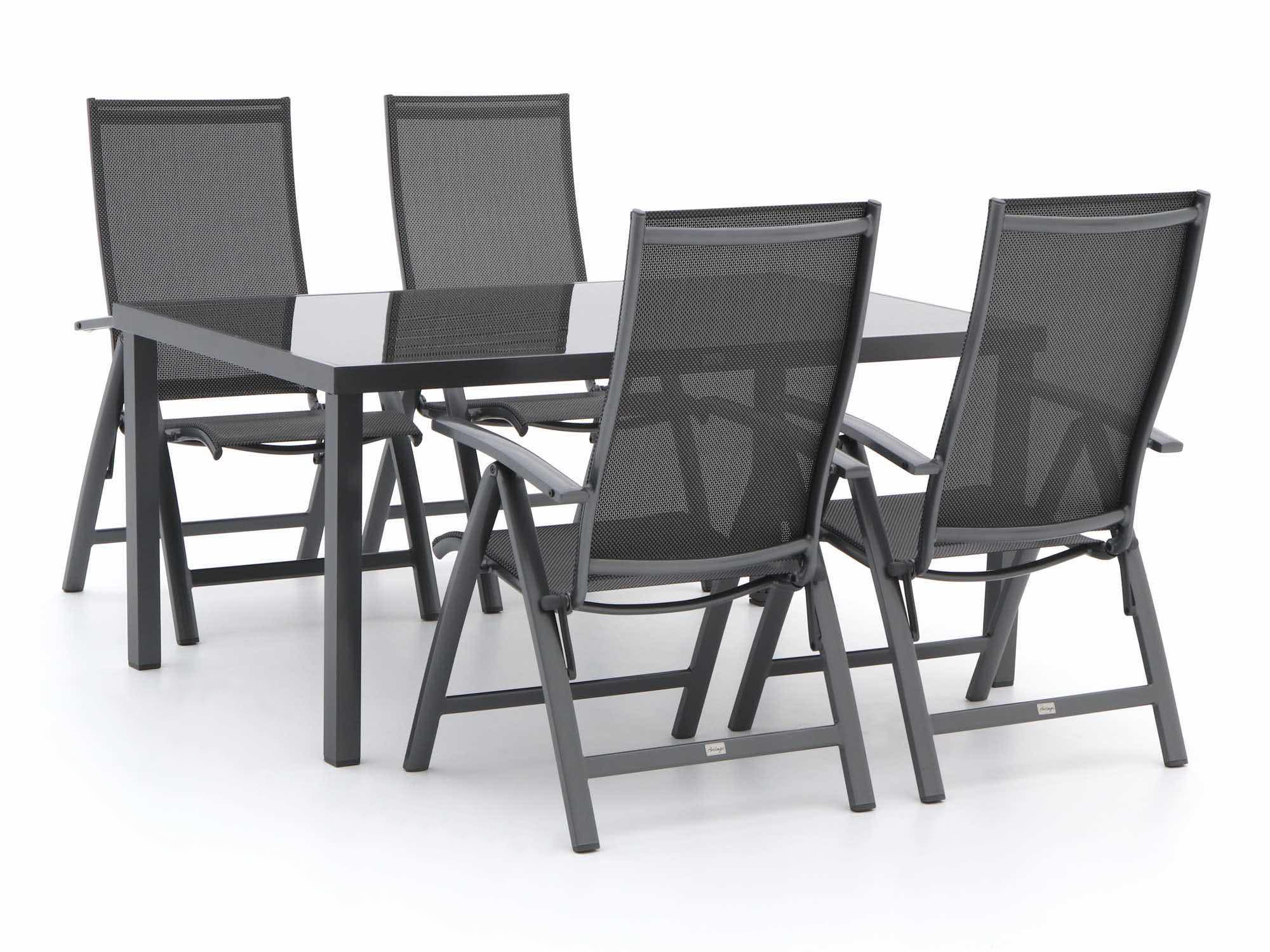 Bellagio Elegance/Caluso 160cm dining tuinset 5-delig verstelbaar - Laagste prijsgarantie!