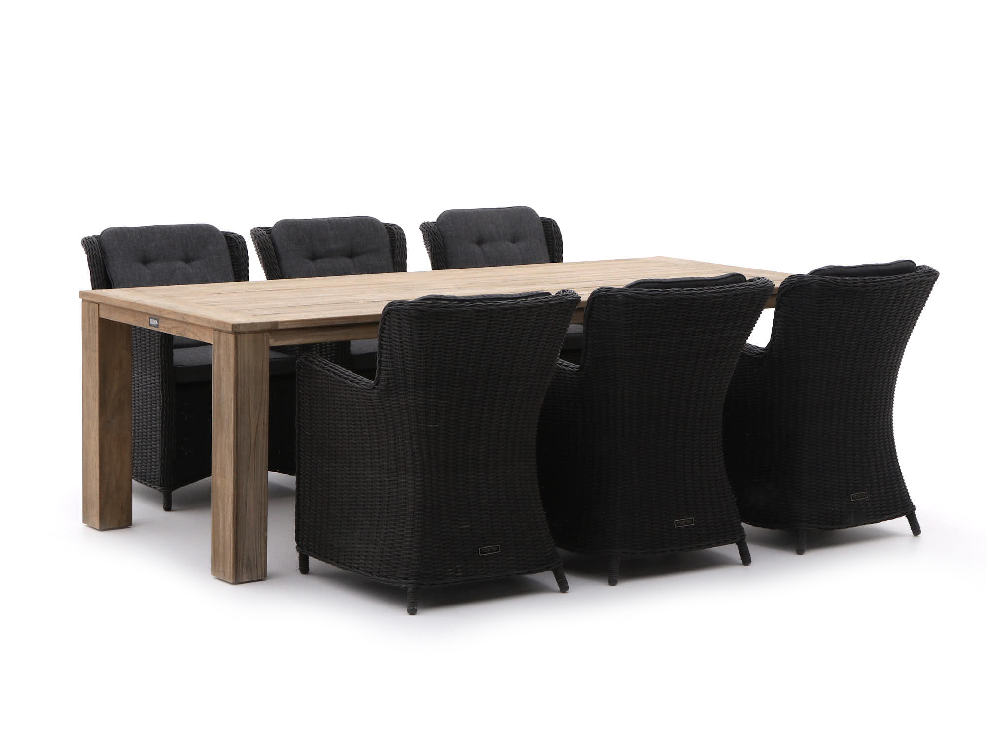 Intenso Milano/ROUGH-X 240cm dining tuinset 7-delig - Laagste prijsgarantie!