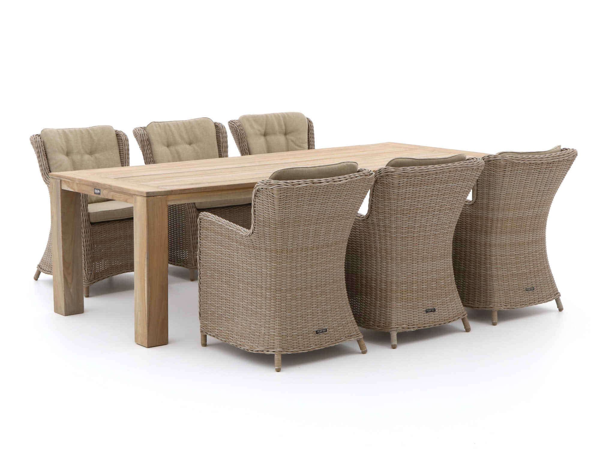 Intenso Milano/ROUGH-X 240cm dining tuinset 7-delig - Laagste prijsgarantie!