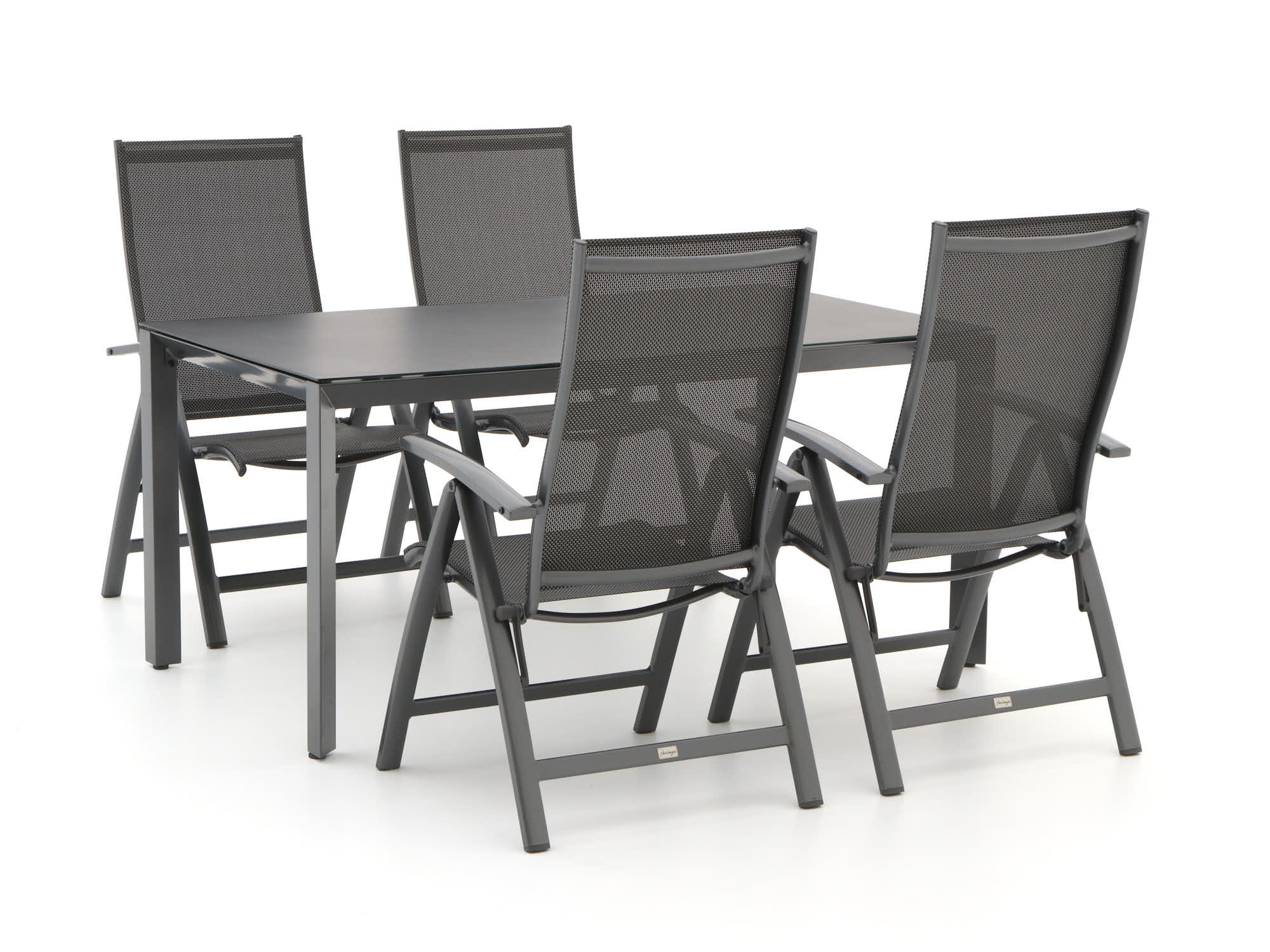 Bellagio Elegance/Veneto 160cm dining tuinset 5-delig verstelbaar - Laagste prijsgarantie!