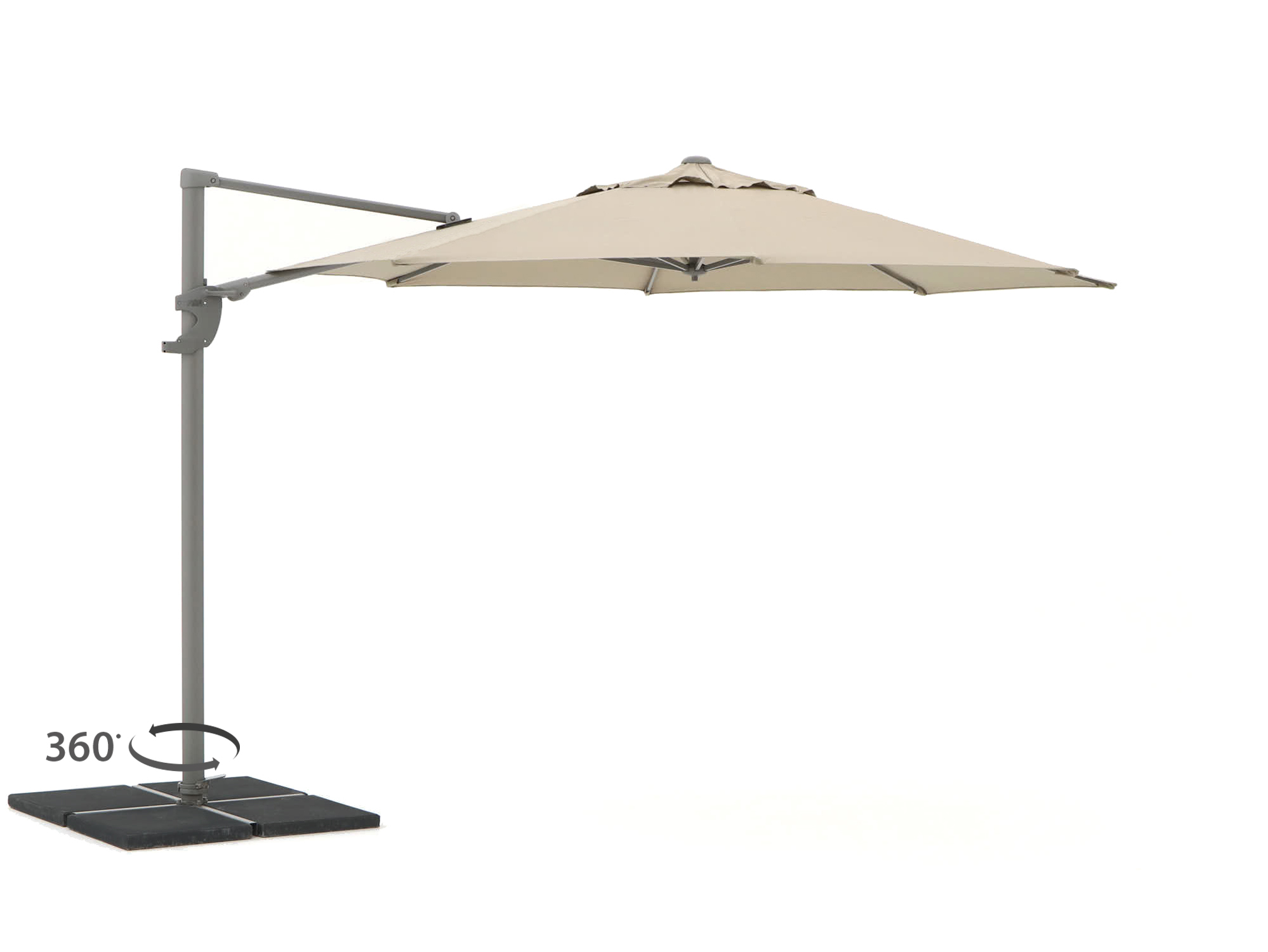 Shadowline Francisco zweefparasol ø 330cm - Laagste prijsgarantie!