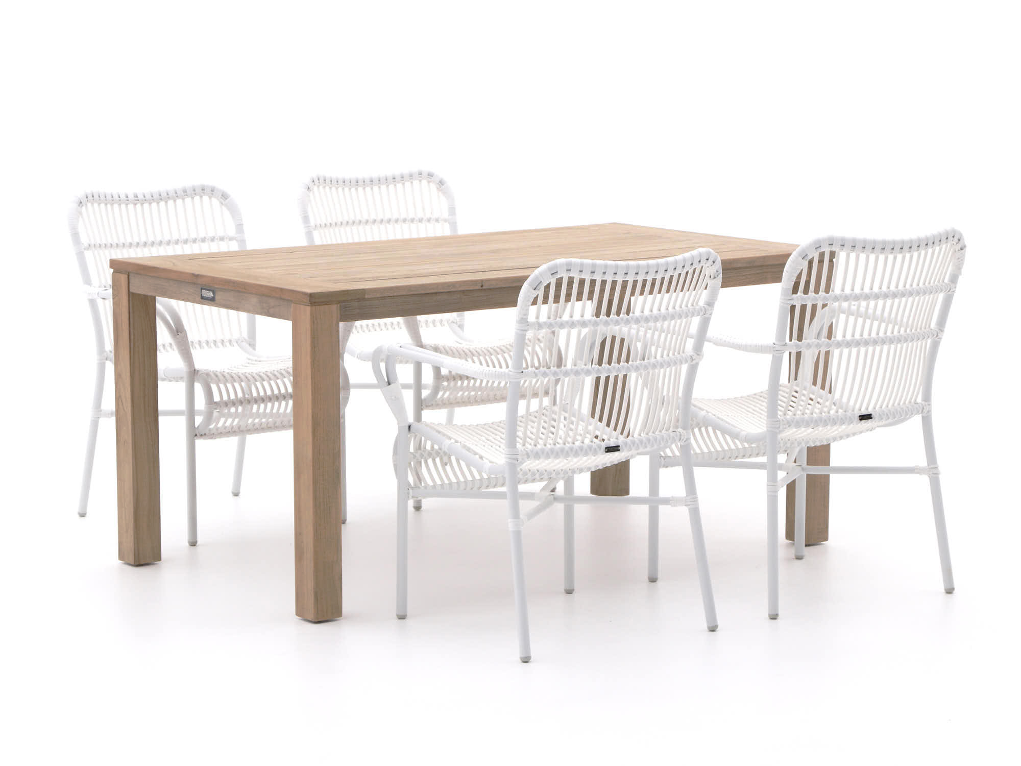 Intenso Parma/ROUGH-S 160cm dining tuinset 5-delig - Laagste prijsgarantie!