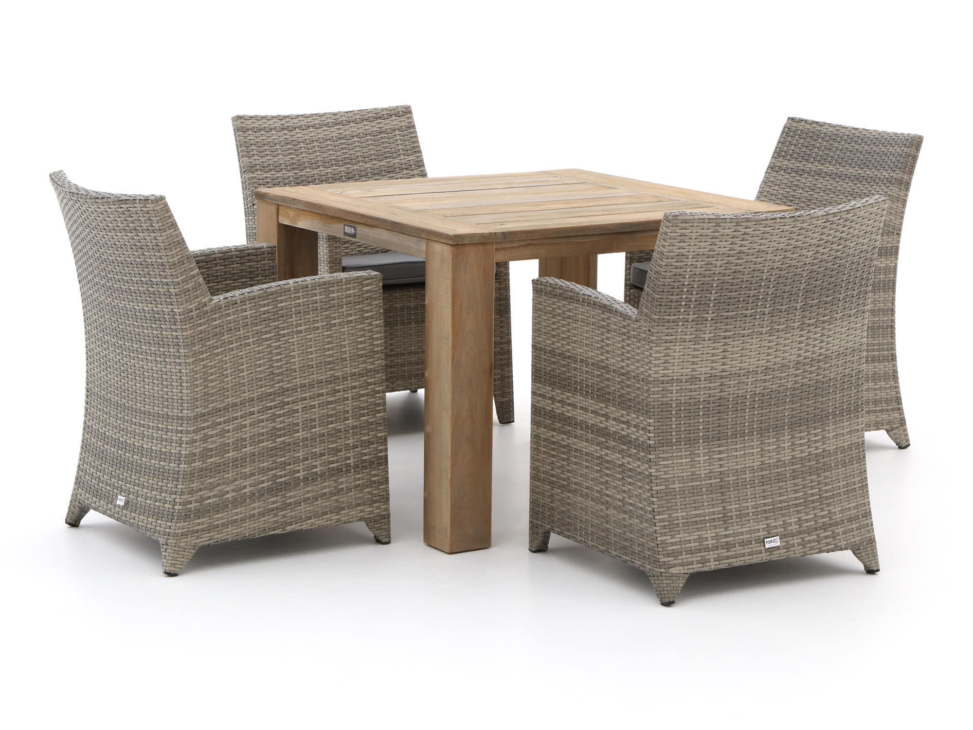 Forza Barolo/ROUGH-X 100cm dining tuinset 5-delig - Laagste prijsgarantie!