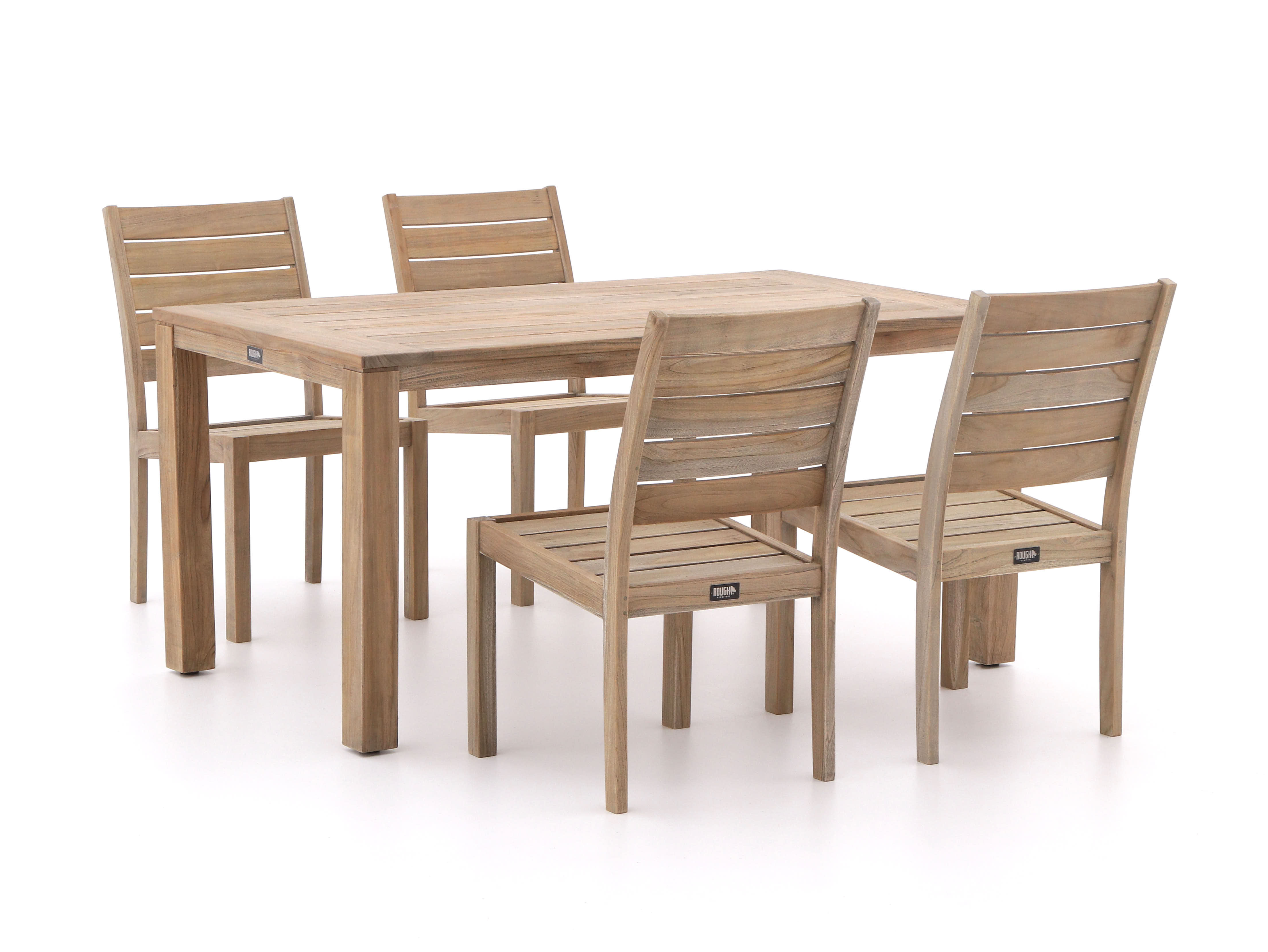 ROUGH-X/ROUGH-S 160cm dining tuinset 5-delig - Laagste prijsgarantie!