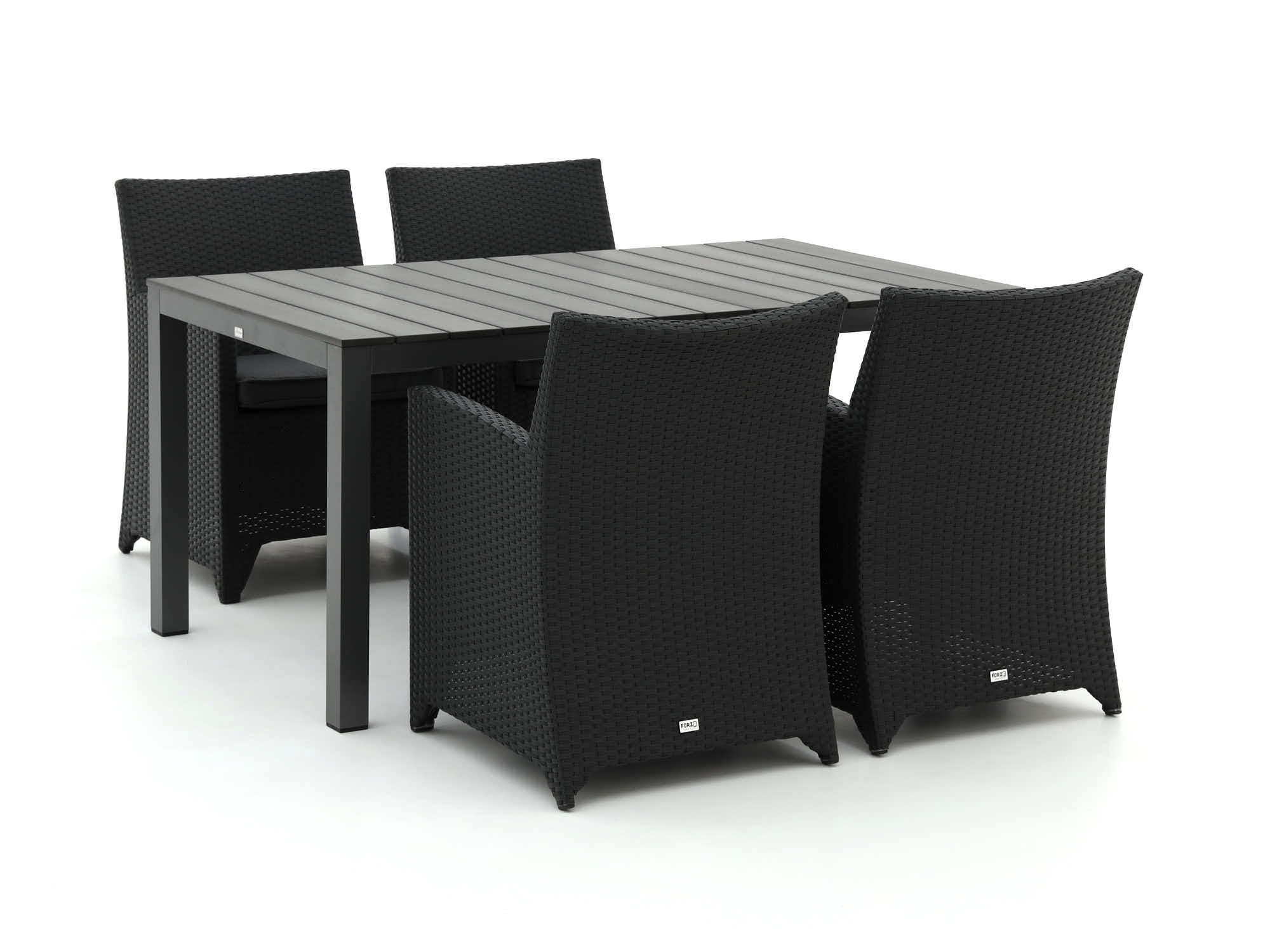 Forza Barolo/Fidenza 160cm dining tuinset 5-delig - Laagste prijsgarantie!