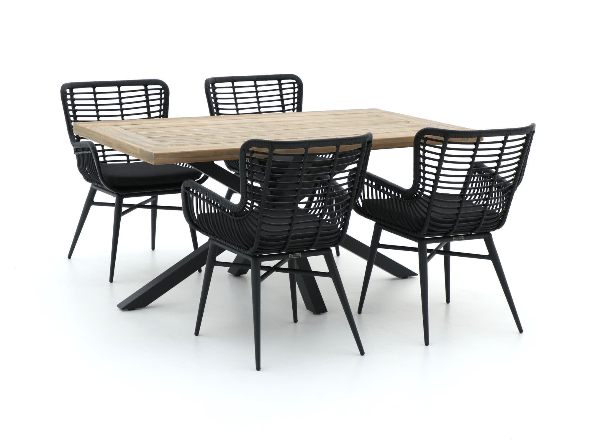 Intenso Asti/Montorio 160cm dining tuinset 5-delig - Laagste prijsgarantie!