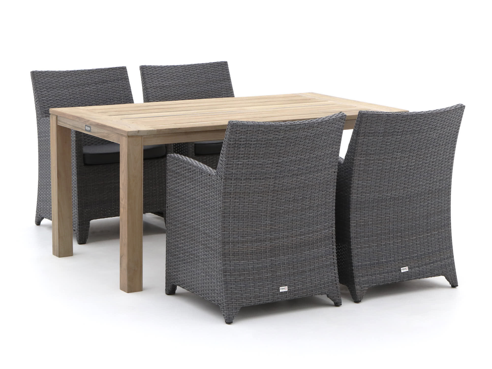 Forza Barolo/ROUGH-S 160cm dining tuinset 5-delig - Laagste prijsgarantie!