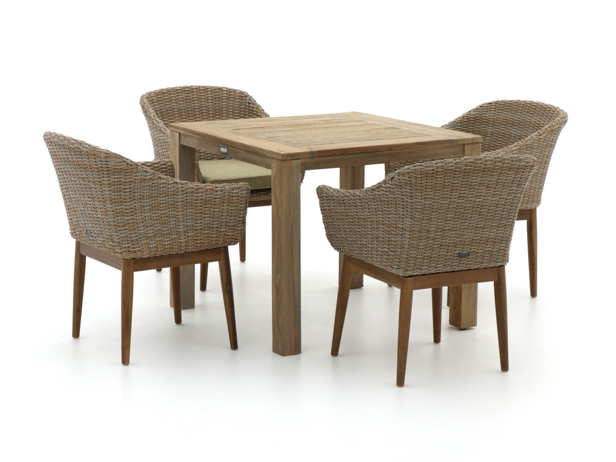 Intenso Bordano/ROUGH-S 90cm dining tuinset 5-delig - Laagste prijsgarantie!