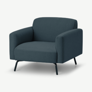 Toula fauteuil, oceaanblauw